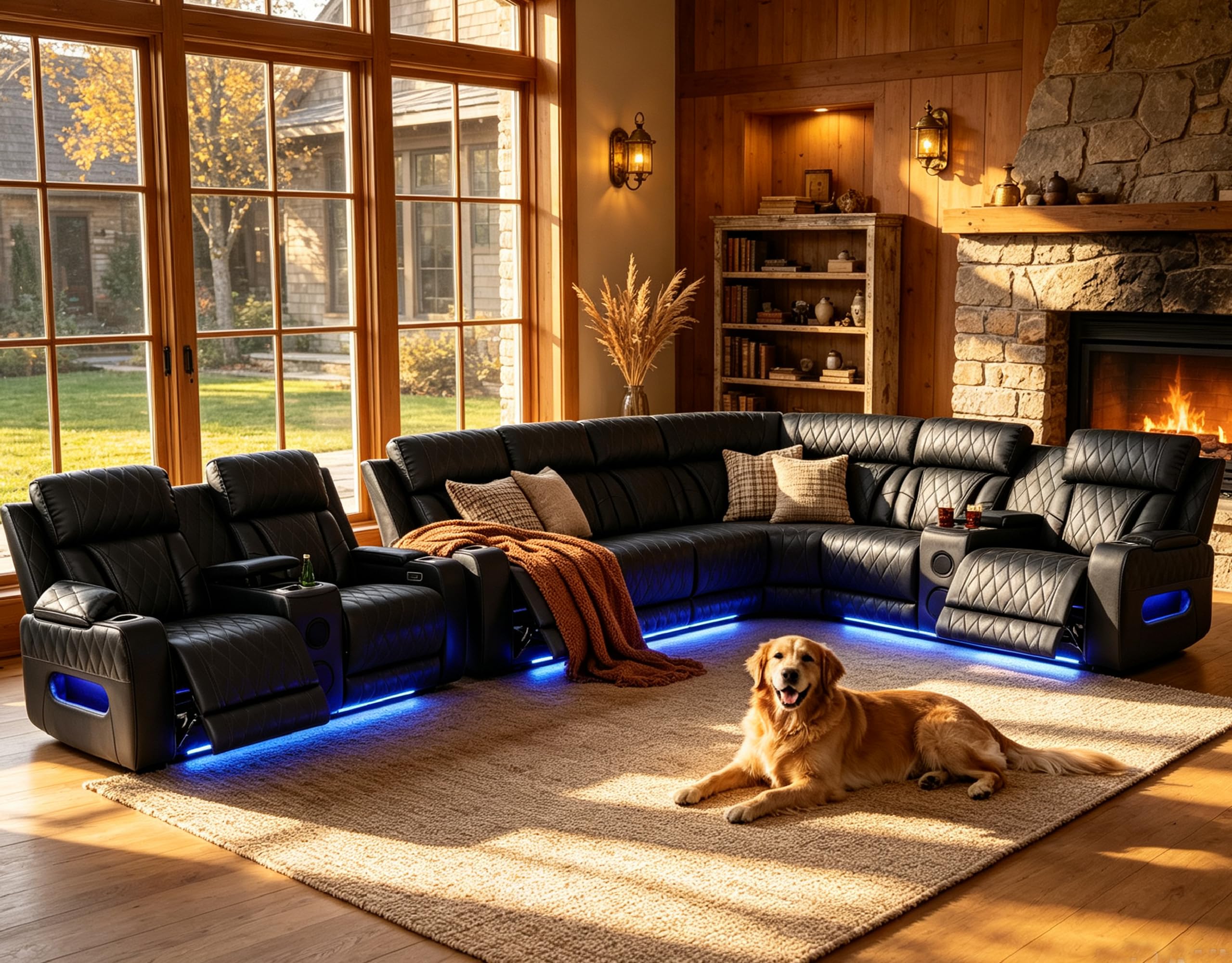 Blackish Gray / Sectional+Loveseat