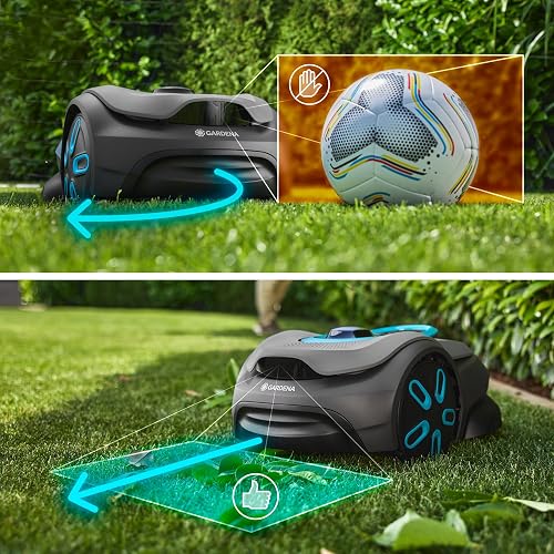Gardena Smart SILENO Sense 600 m² Robot Tondeuse : Technologie sans câble de délimitation, Tonte avec IA, caméra intégrée (19942-20) - 4