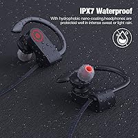 Vista 5 de JOYWISE Auriculares Inalámbricos Bluetooth 16H Tiempo de Reproducción Auriculares con Micrófono Estéreo Intrauditivos, IPX7 Impermeables Deportivos