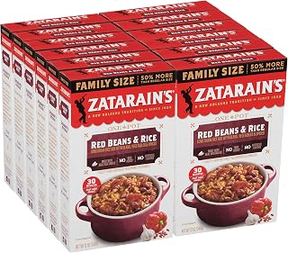 Zatarain's Family Size Red Beans & Rice, 12 oz (Pack of 12)