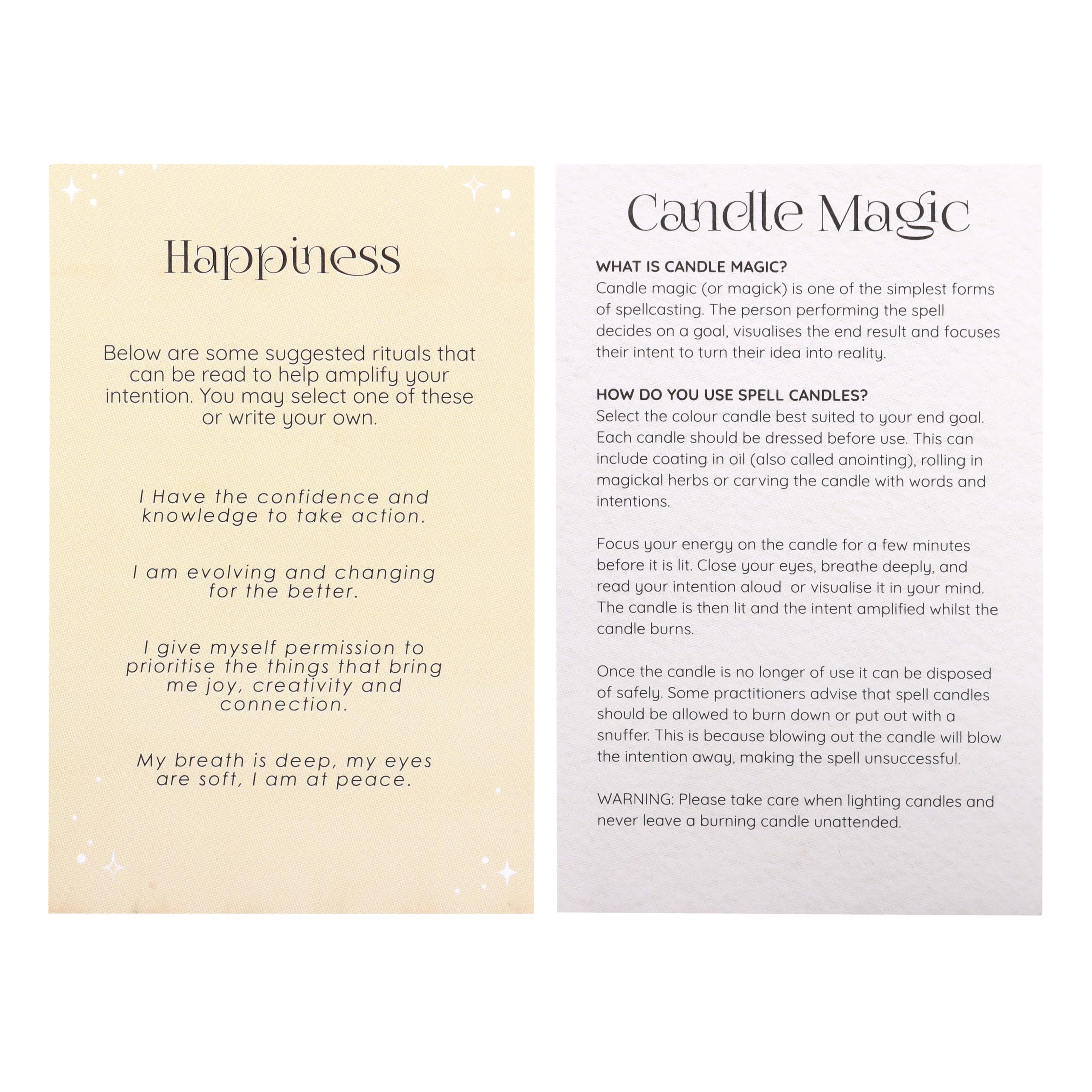 Juego de 12 velas amarillas de hechizo, velas rituales para felicidad, positividad y magia de hierbas, suministros mágicos de velas algo diferente