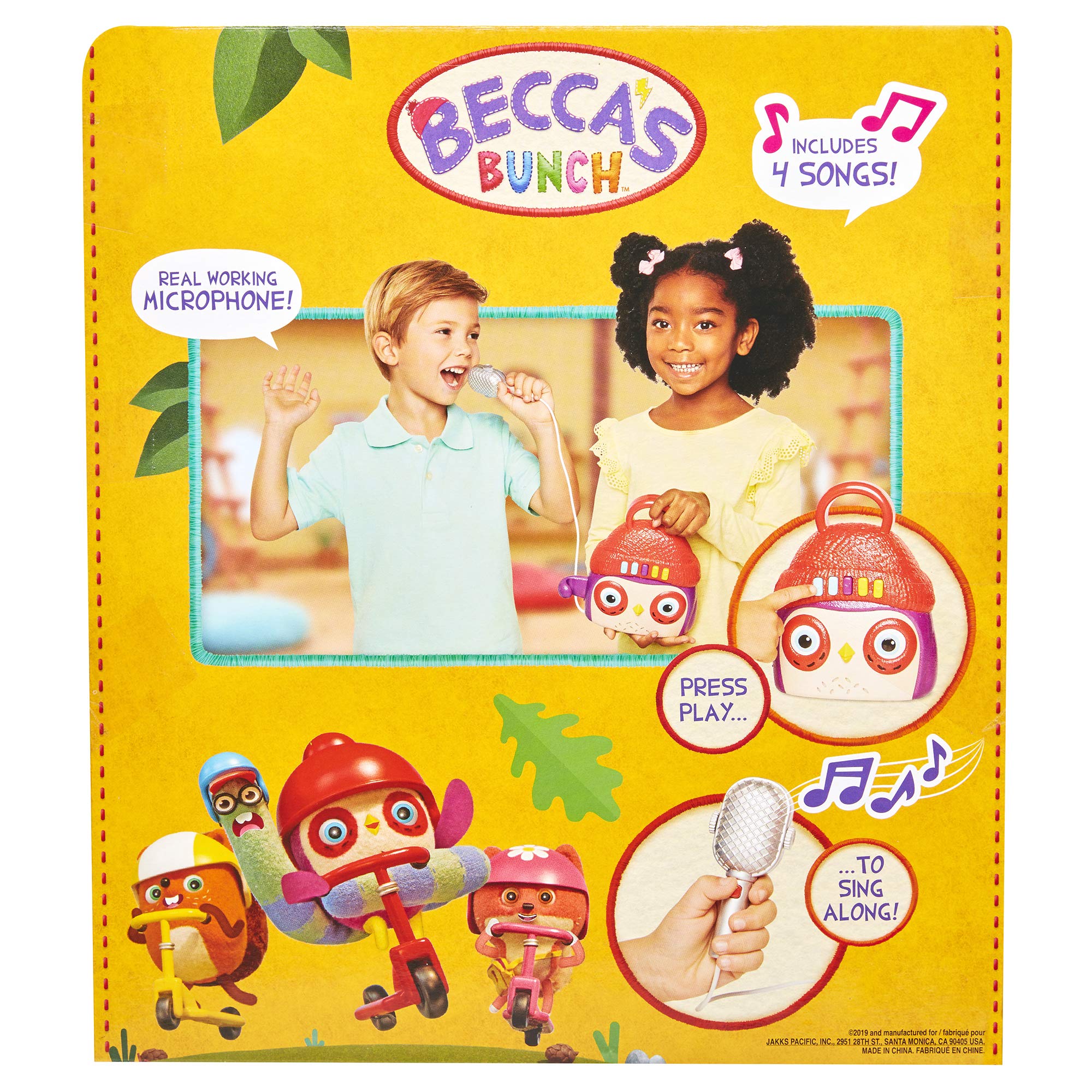 Owl Kids - Máquina de karaoke con micrófono, juguetes preescolares, jugador, parada, botones de volumen 7