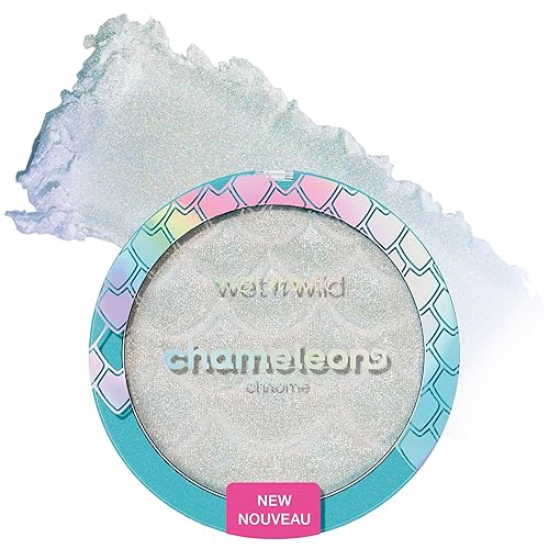 wet n wild Chameleon Chrome Highlighter, Dynamic Color Shift, Liquid-to-Baked Texture, Customizable Luminous Radiance, Cruelty-Free - Venus Swing - Venus Swing