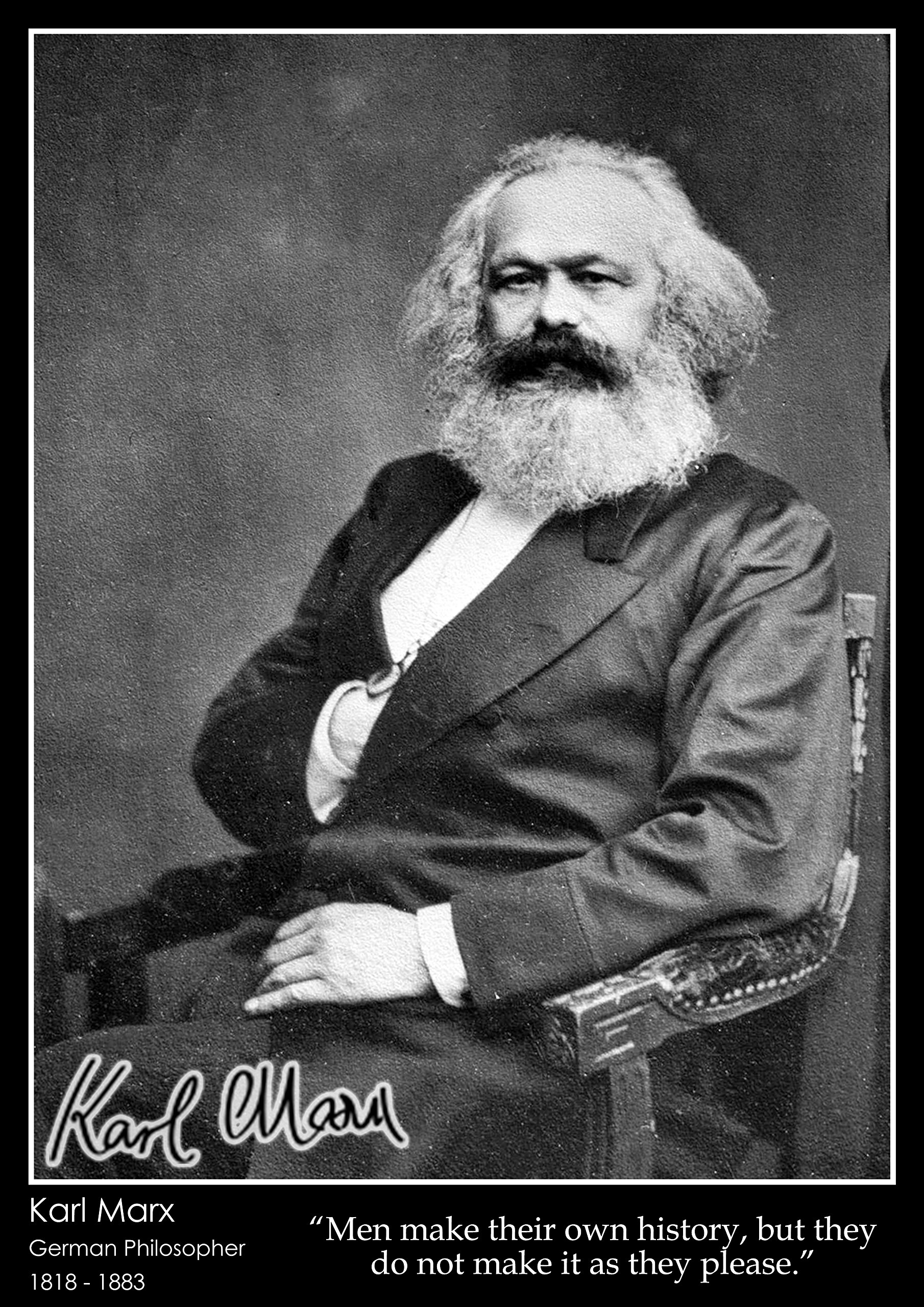 Tiger Moon The Tiger Moon Trading Company Ltd Karl Marx - Inspirational Quote Poster - A2 Size - 42 x 59.4 cm - Paper Laminated