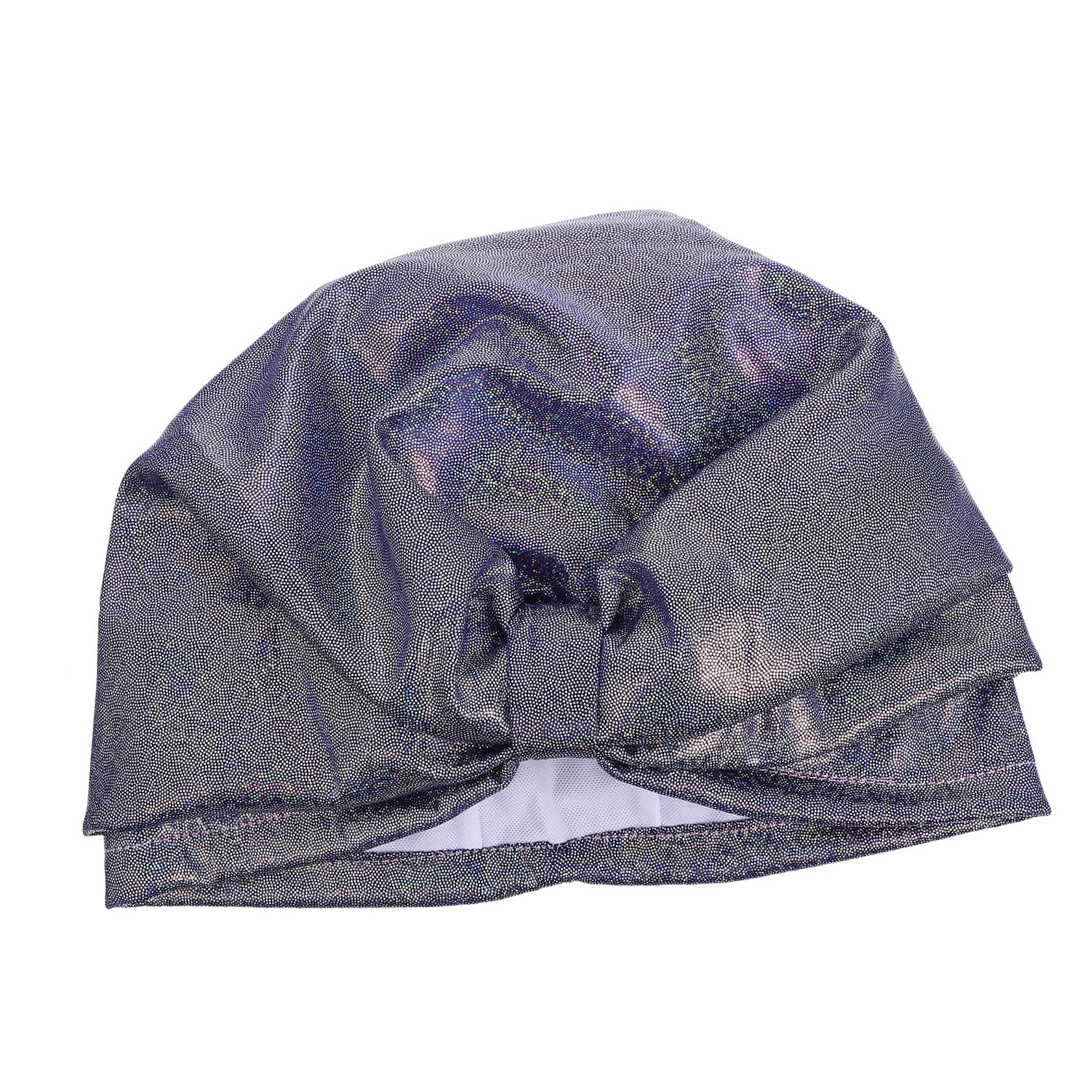 Gorro de Natación para Mujer Pelo Largo, Color Azul Brillante, Tejido de Nailon Elástico, Gorro Práctico y Cómodo para Nadar, para Adultos, Uso en Piscina y Actividades Acuáticas
