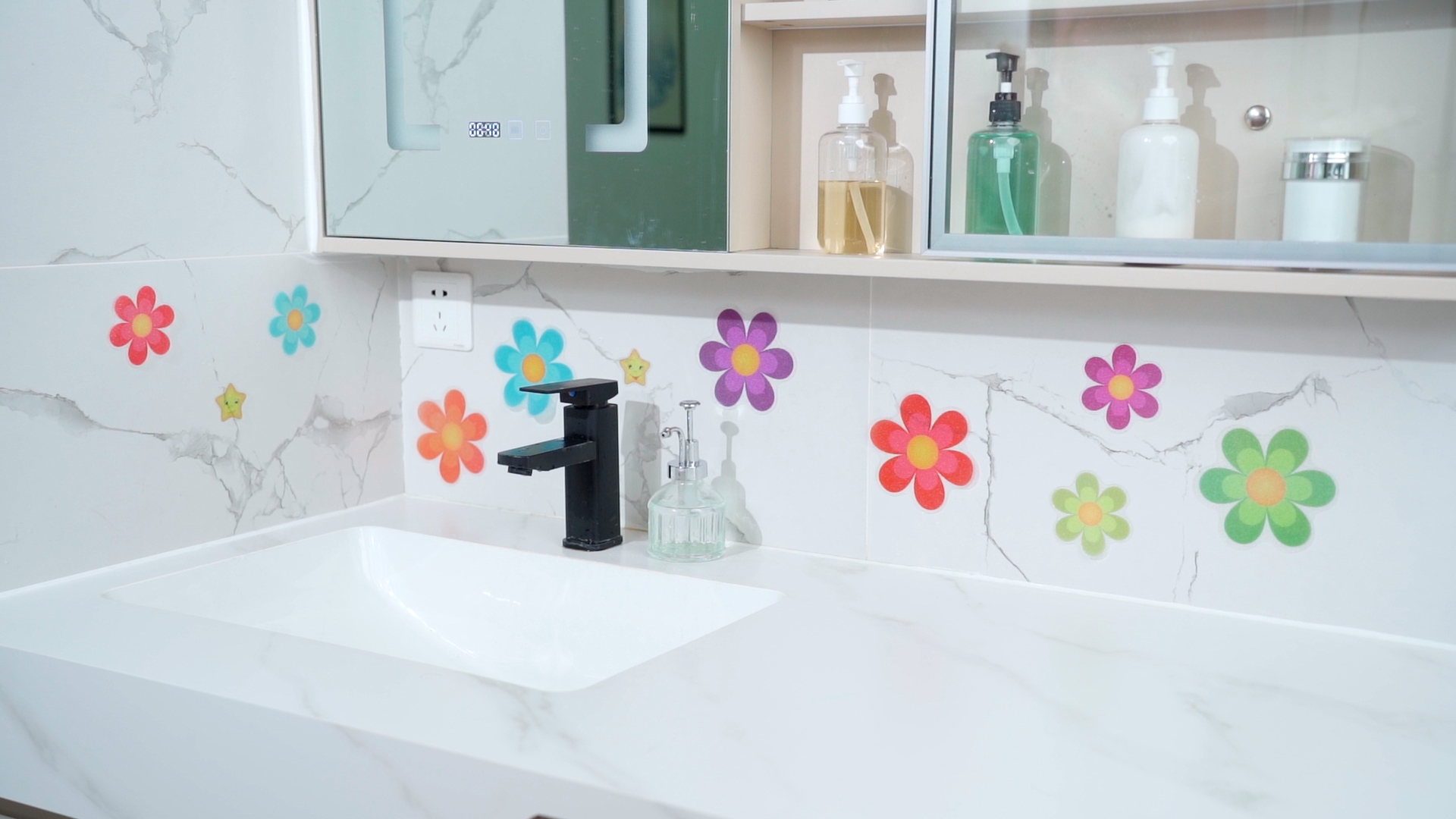 Amazon.com: Photect 26 Pcs Flower Non Slip Stickers for Bathtub