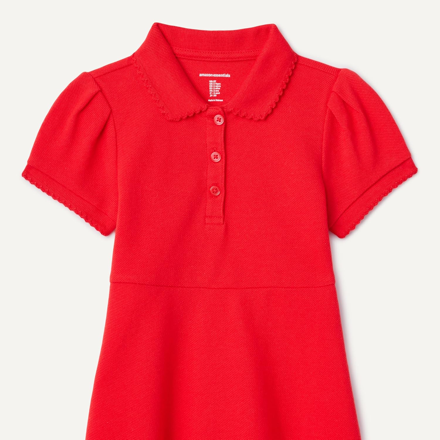 Amazon Essentials Girls and Toddlers' Short Sleeve Polo Dress - Image 4