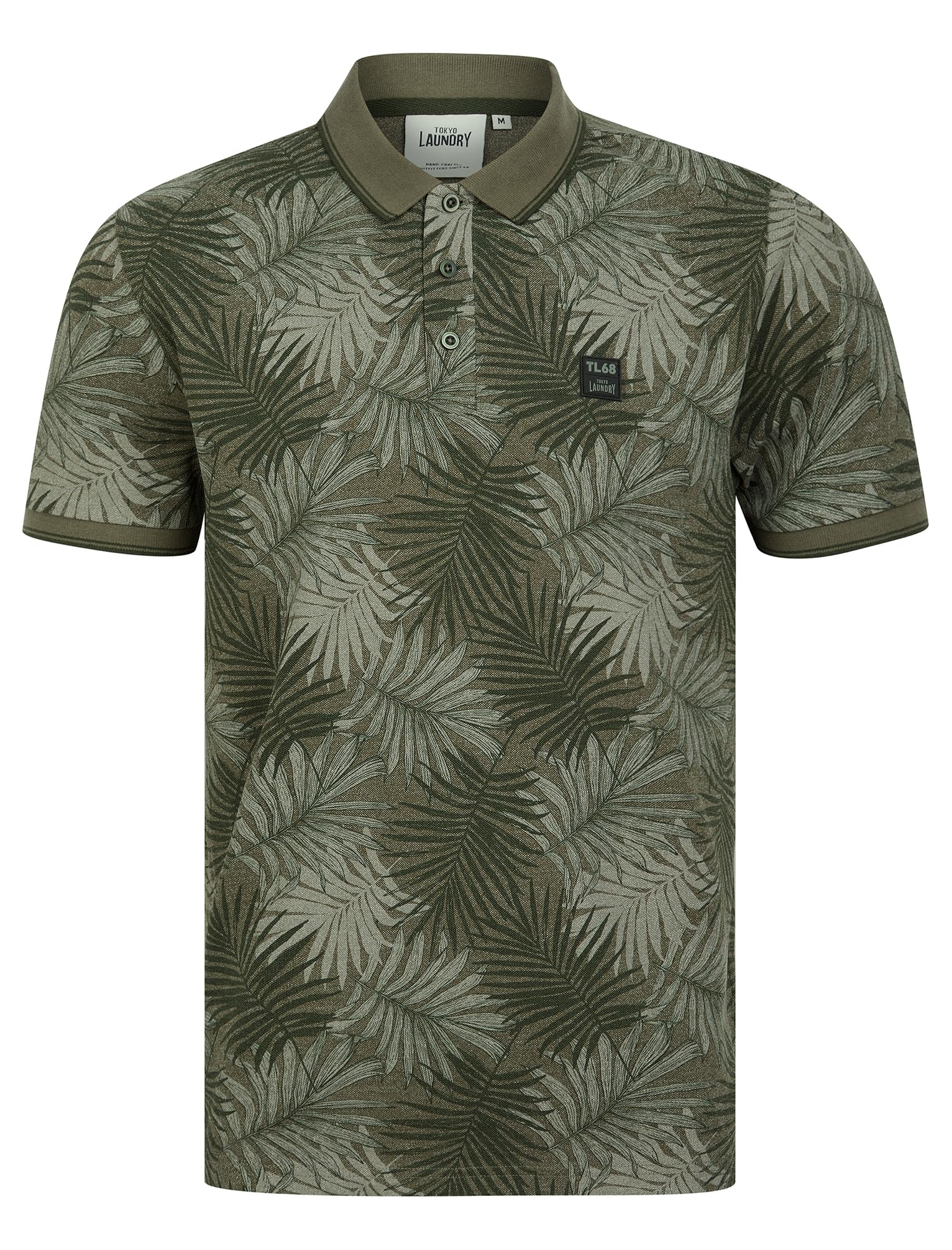 Tokyo Laundry Men's 'Hunton' Cotton Blend Pique Tropical Hawaiian Print Polo Shirt