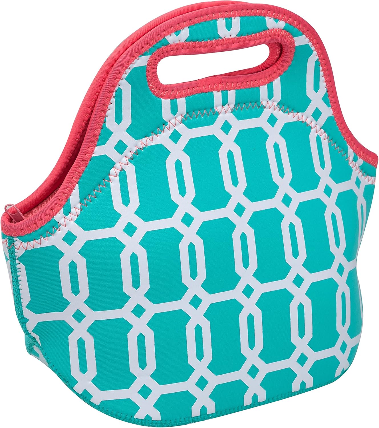 Occasionally Made 12"x5.75"x10.5" Turquoise Insulated Lunch Bag