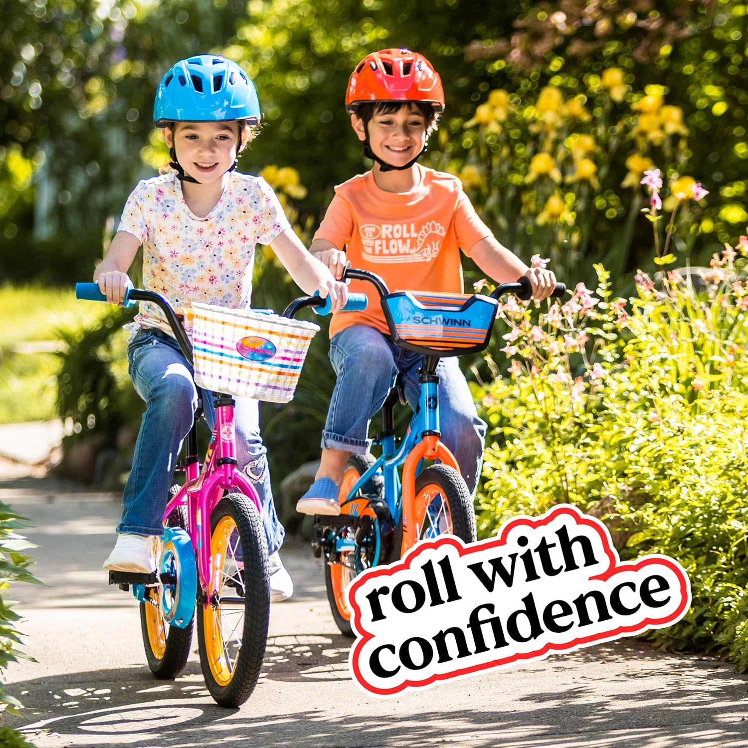 Schwinn Elm 16-Inch Bike for Kids Ages 5-7, Built for Safety and Comfort, Quick Assembly, Beginner Training Wheel Bicycle