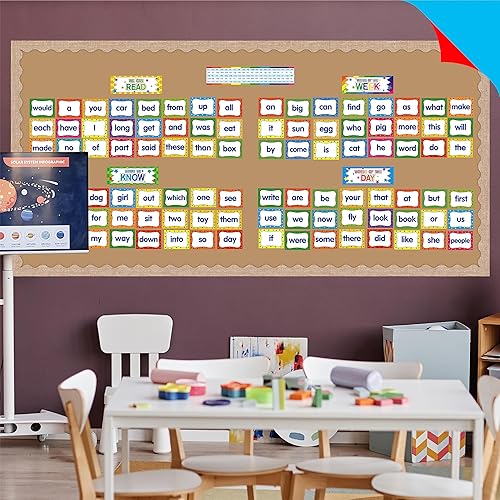 Miniatura 6 de First Sight - Tarjetas de palabras de primera vista, 100 tarjetas de primera palabra y 96 tarjetas borrables de doble cara en blanco con un bolsillo