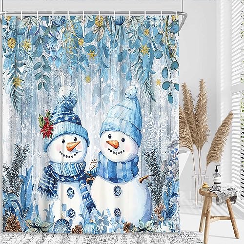 Miniatura 5 de Divertida cortina de ducha de Navidad, bonita cortina de ducha de Papá Noel con rayas desnudas locas para baño, moderna, feliz año nuevo,