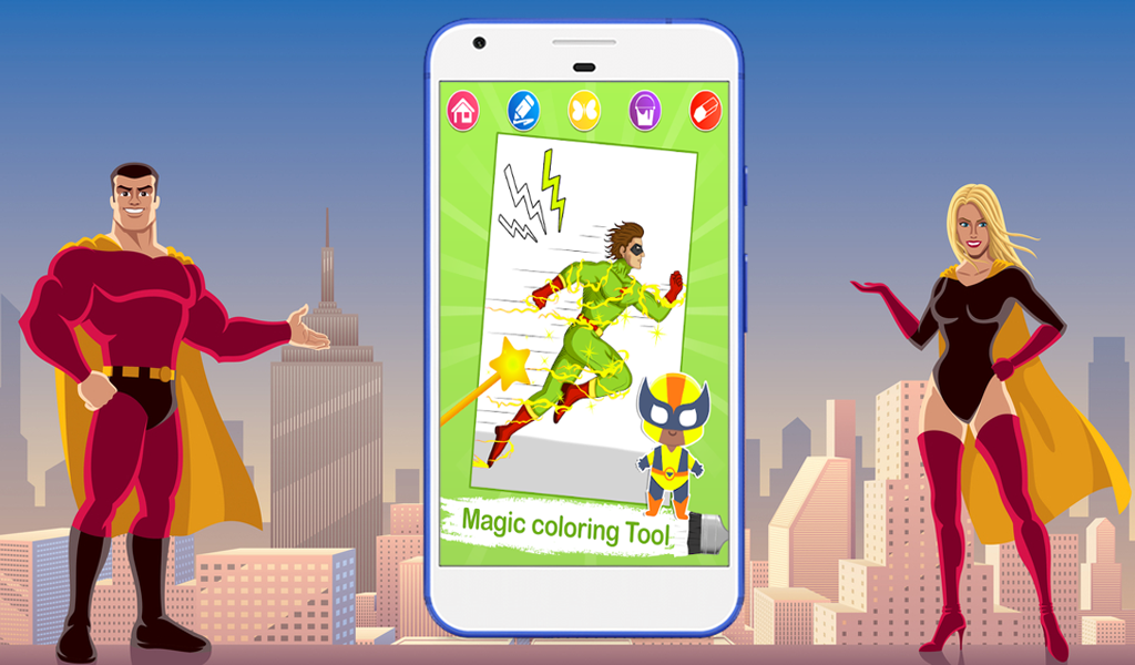 Super hero Coloring Pages - App on Amazon Appstore