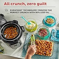 Vista 6 de Instant Pot Duo Crisp - Freidora de aire 11 en 1 y olla eléctrica a presión con tapas para diferentes formas de cocción, freidora de aire