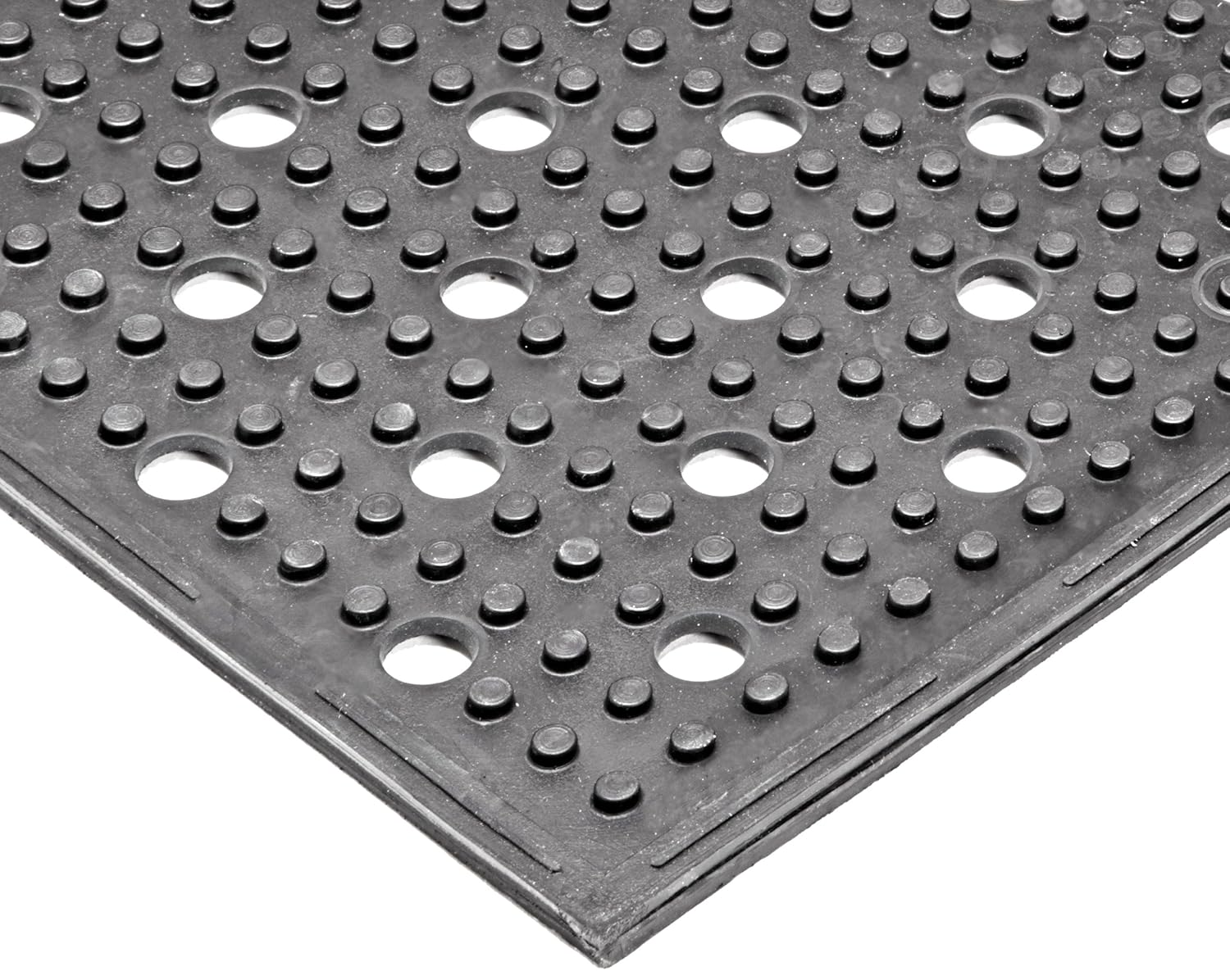 NoTrax T23 Multi-Mat II™ Reversible Rubber Drainage Mat, 3' X 8' Black