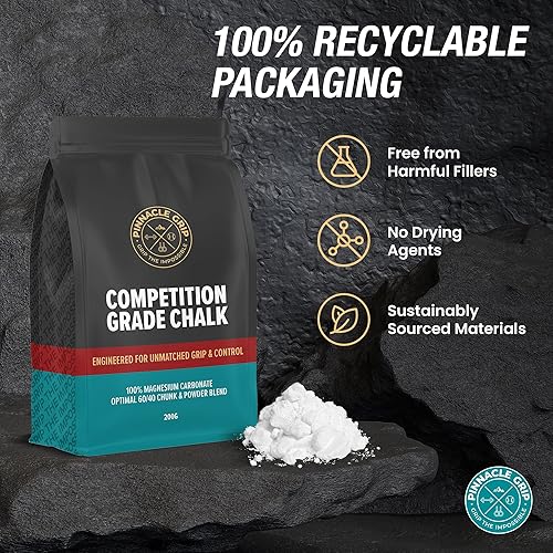 Miniatura 4 de Tiza de escalada  Tiza de gimnasio de grado competitivo para escalada en roca, bouldering, gimnasia, levantamiento de pesas, tiza de elevación de