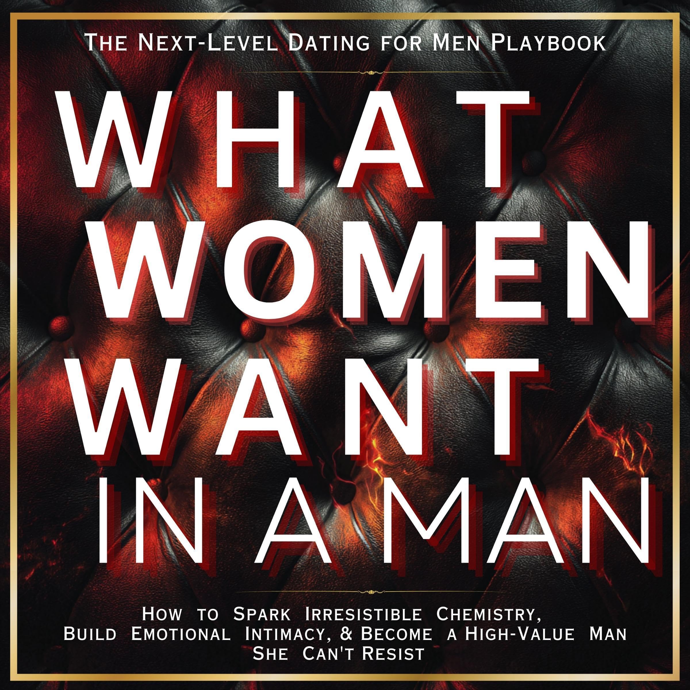 Cover art for What Women Want in a Man: The Next-Level Dating for Men Playbook