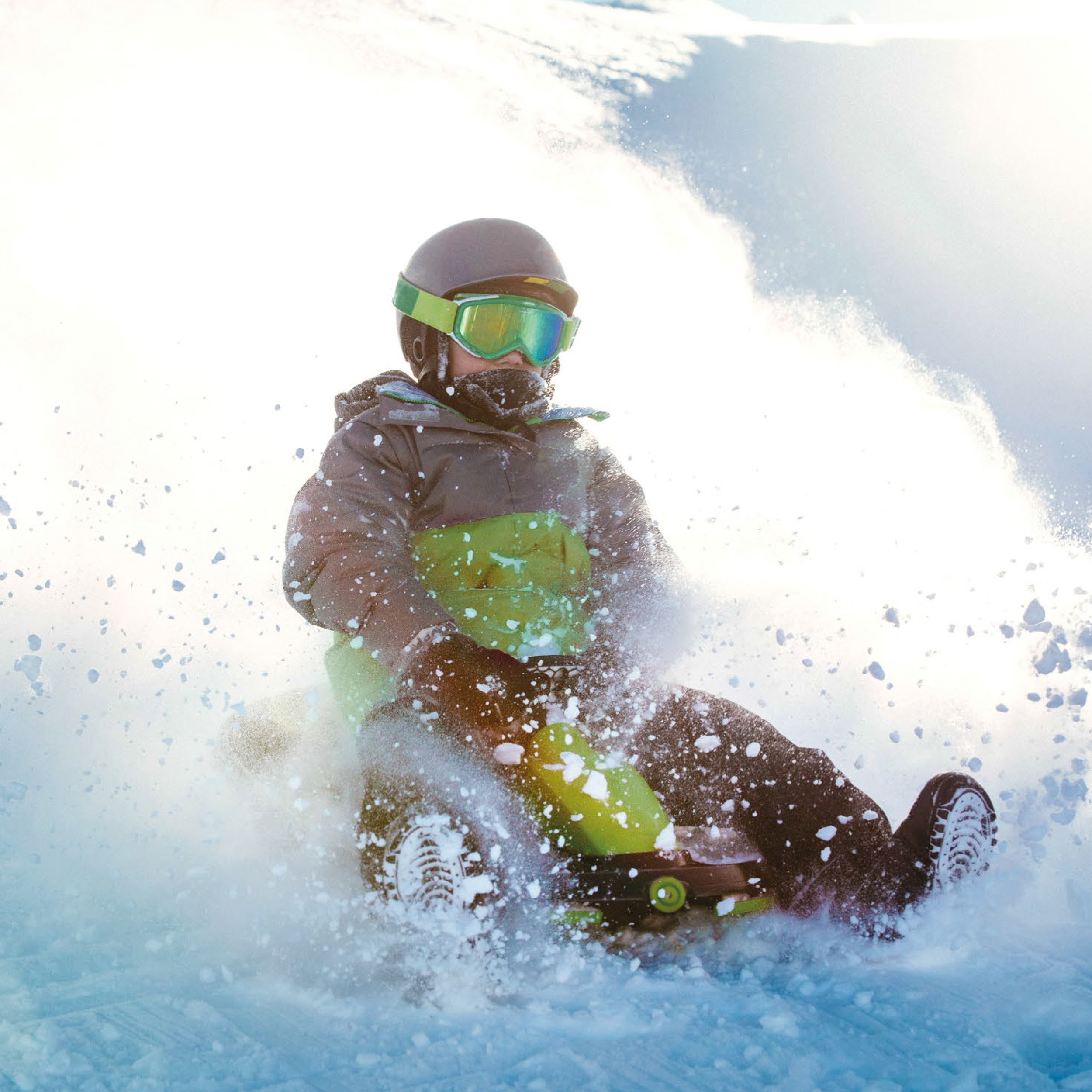 Gizmo Riders Lenkschlitten Steerable Sledges Stratos Mystic Black