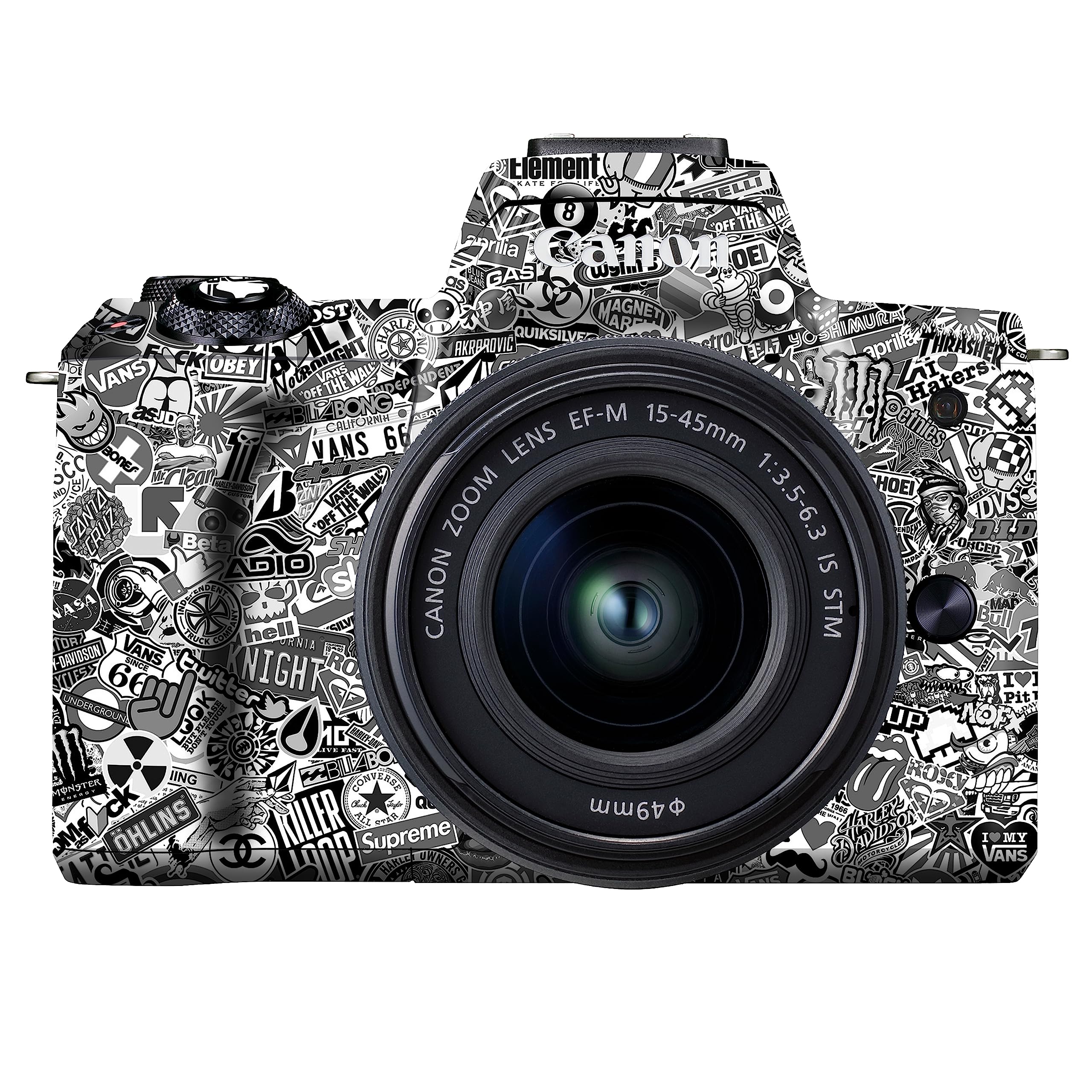 wrapture. Premium DSLR Camera Scratchproof Protective Skin for Canon M50 Mark II - No Residue Removal, Bubble Free, Scratch Resistant, Stretchable, HD Quality Printed - HDCS 008-picture-22