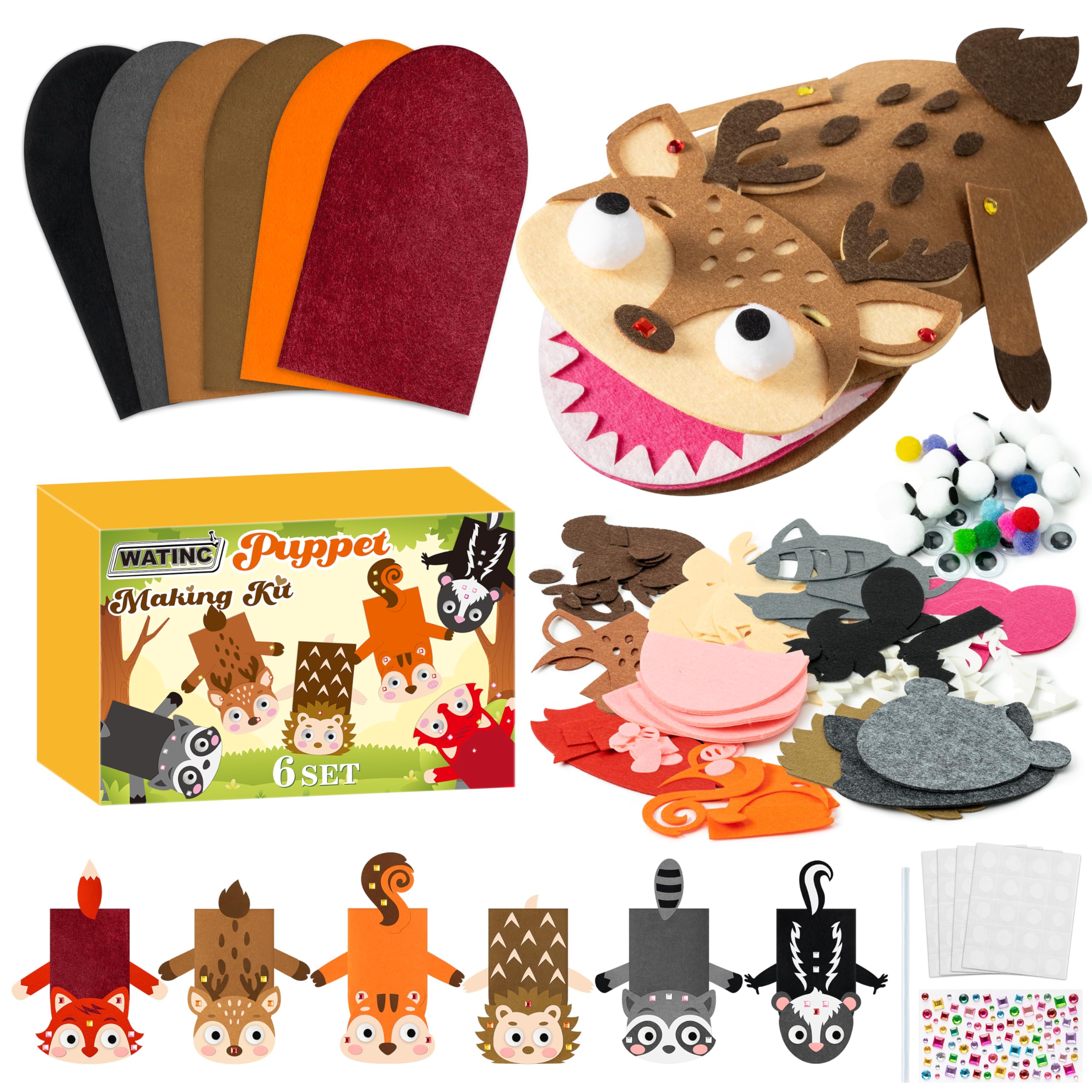 WATINC Hand Puppet Making Kit