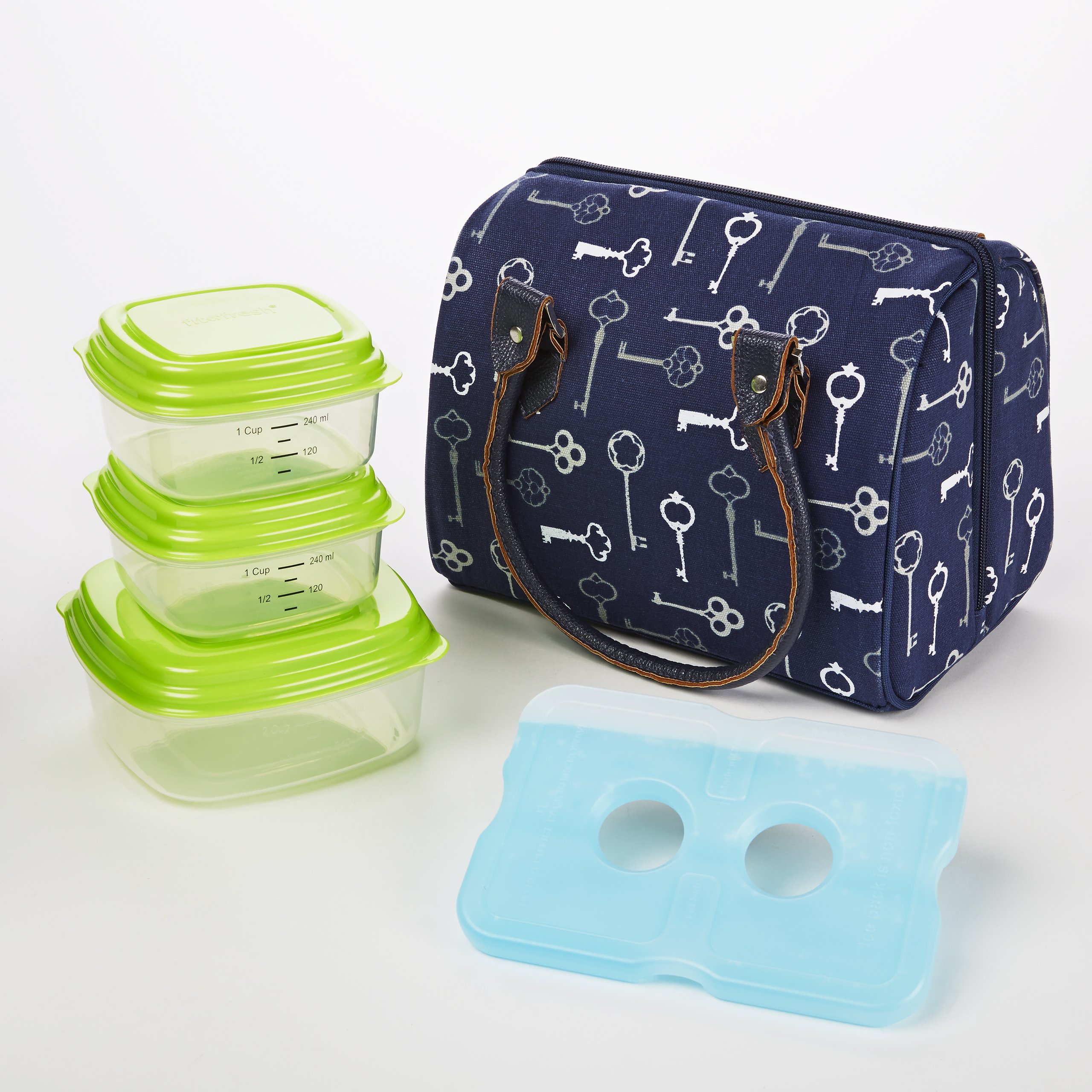 womens lunch bag with containers