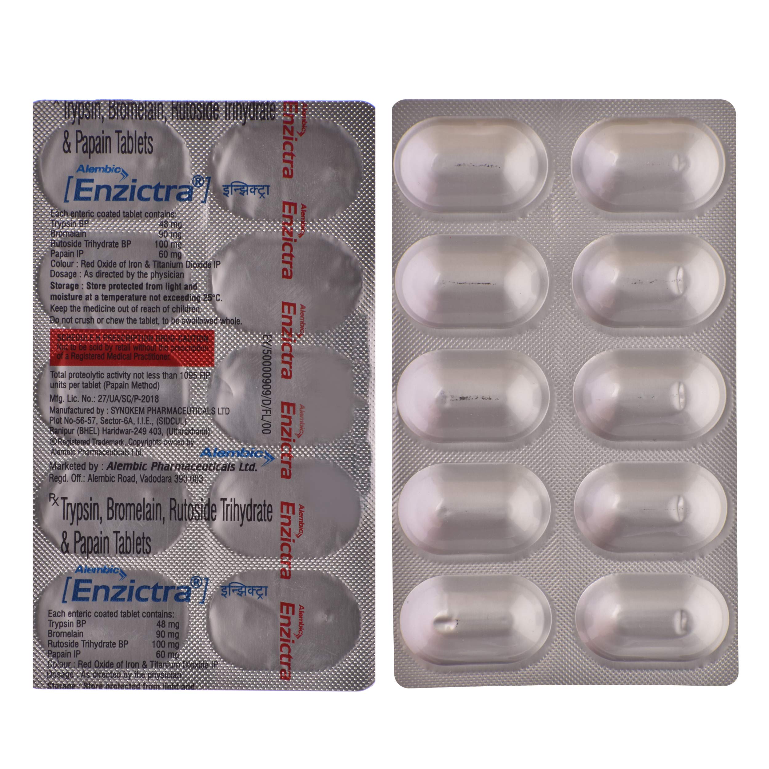 Enzictra - Strip of 10 Tablets