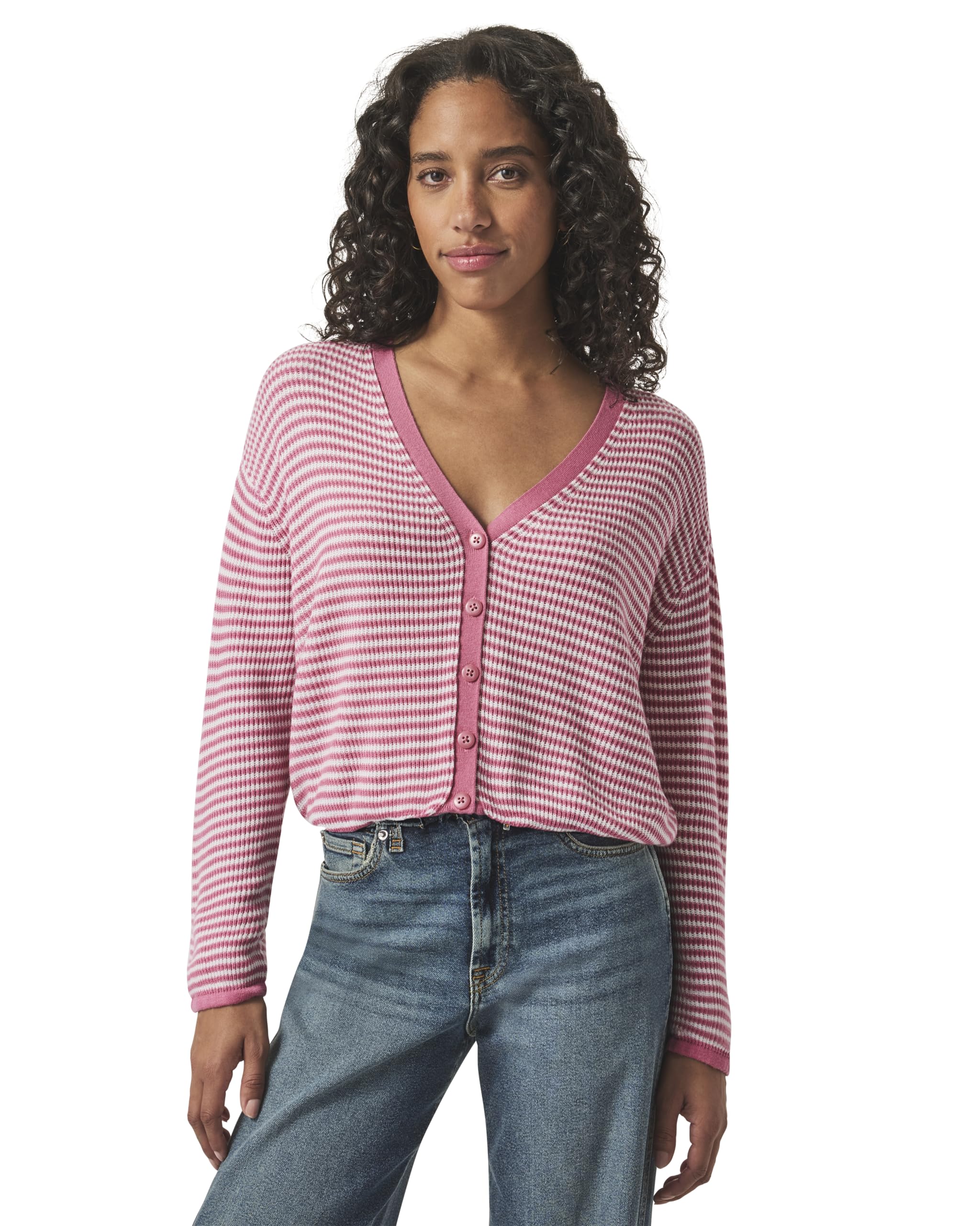 Splendid Womens Bri Striped Cardigan