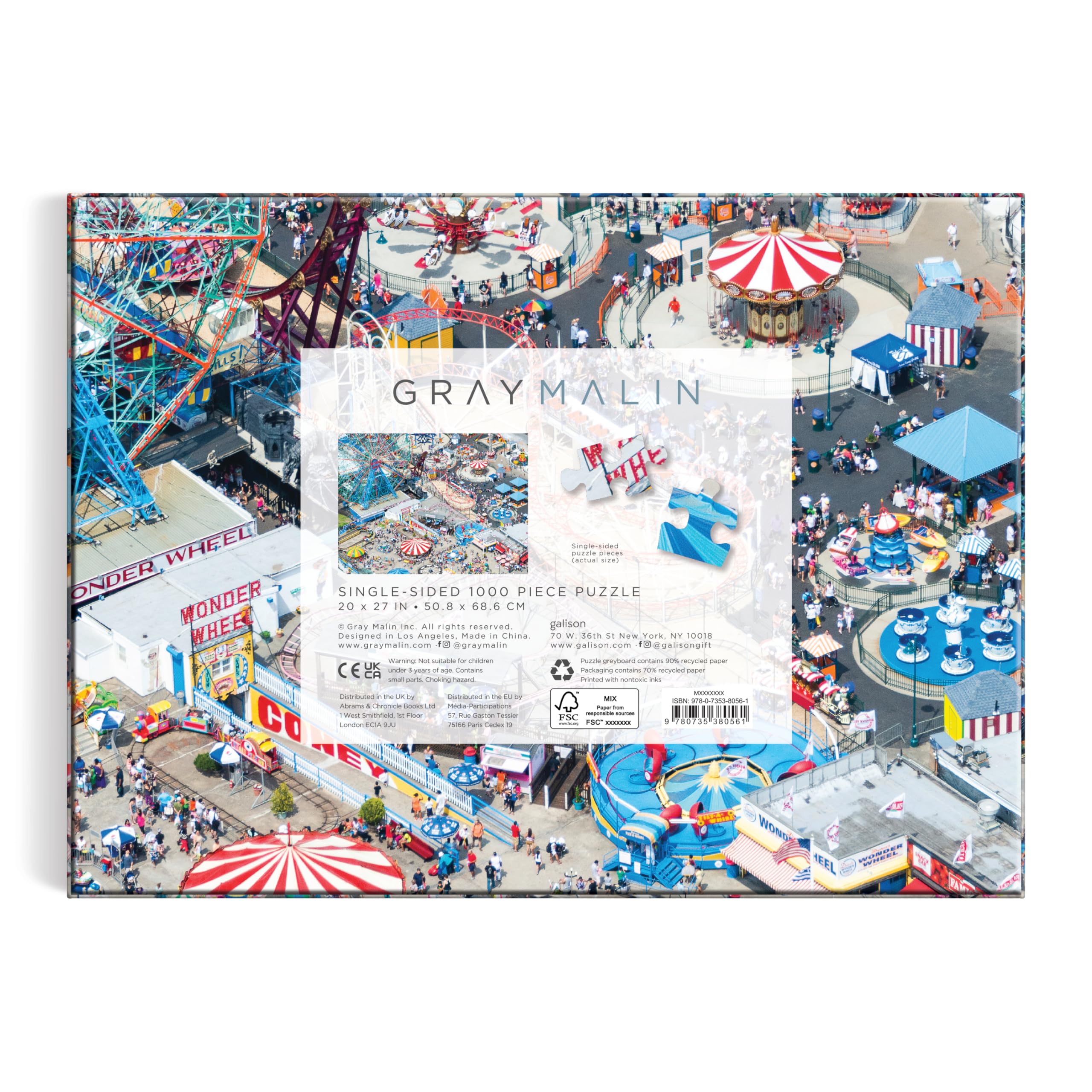 Amazon.com: Galison Gray Malin Coney Island – 1000 Piece Puzzle