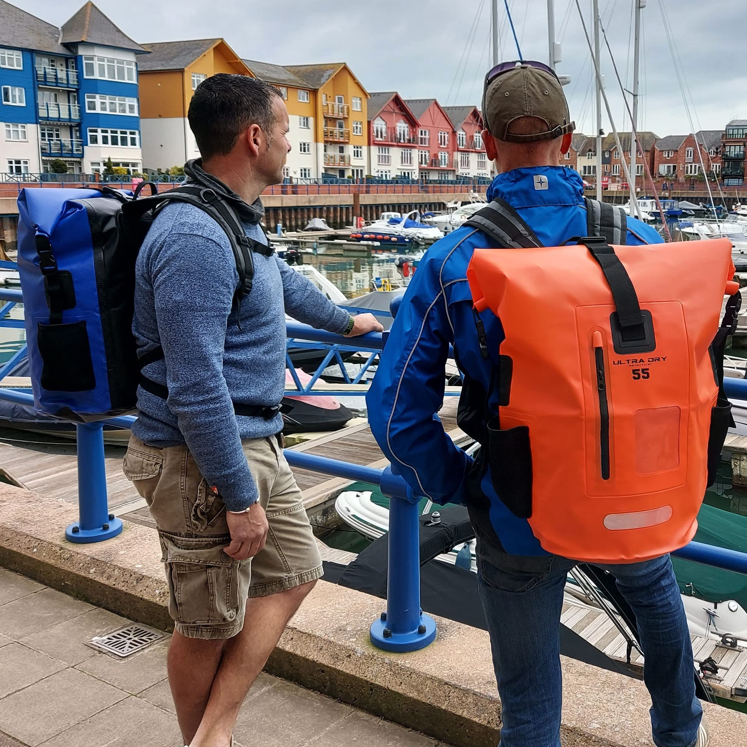 Ultra Dry Adventurer Mochila Impermeable 35 L y 55 L, con Bolsa Seca para teléfono, navegación/Kayak/Senderismo/Canoa/Pesca/Rafting/natación/Camping