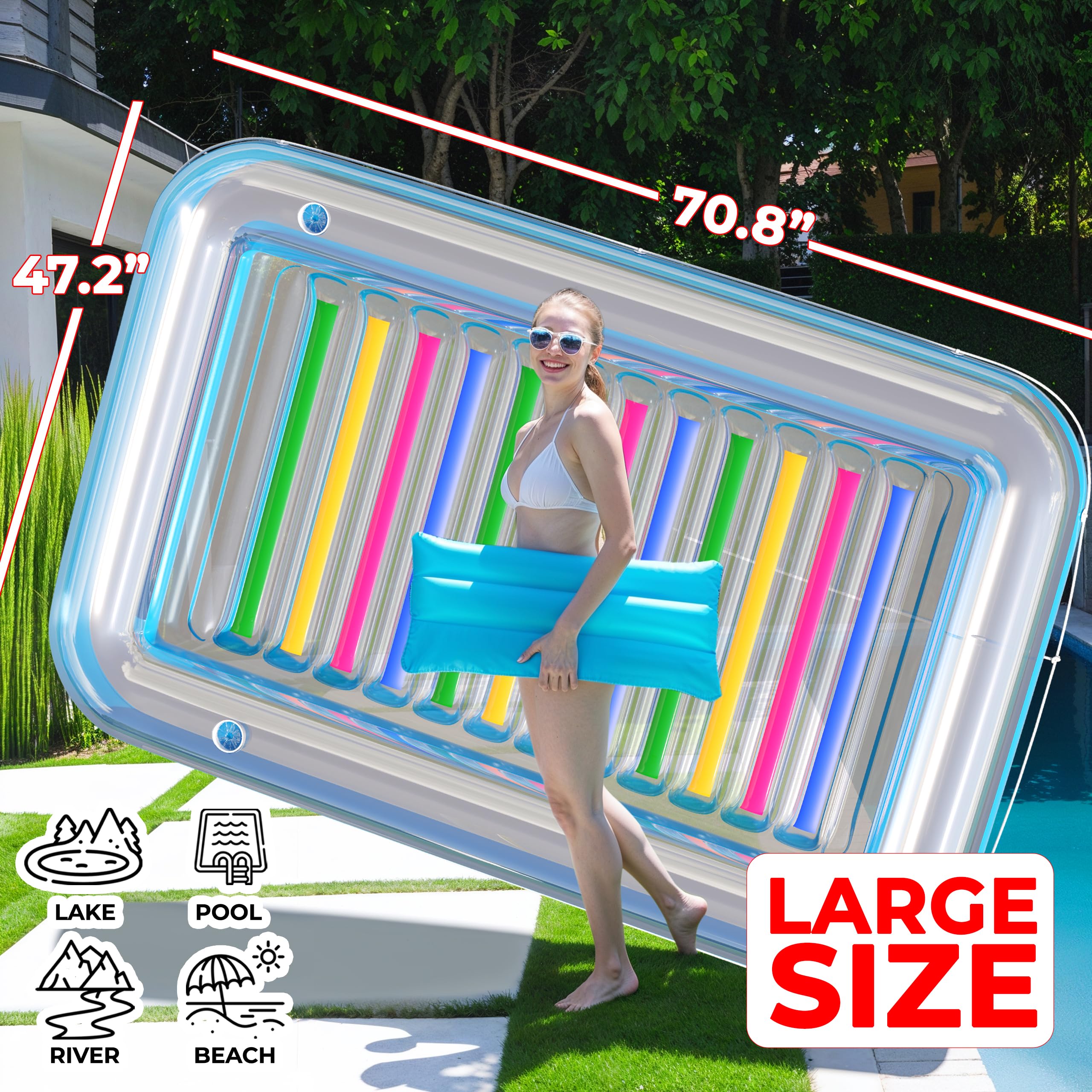 Clamsell Pool Seashell Photo Prop For Party JAMBO Inflatable Seashell Pool Float ...