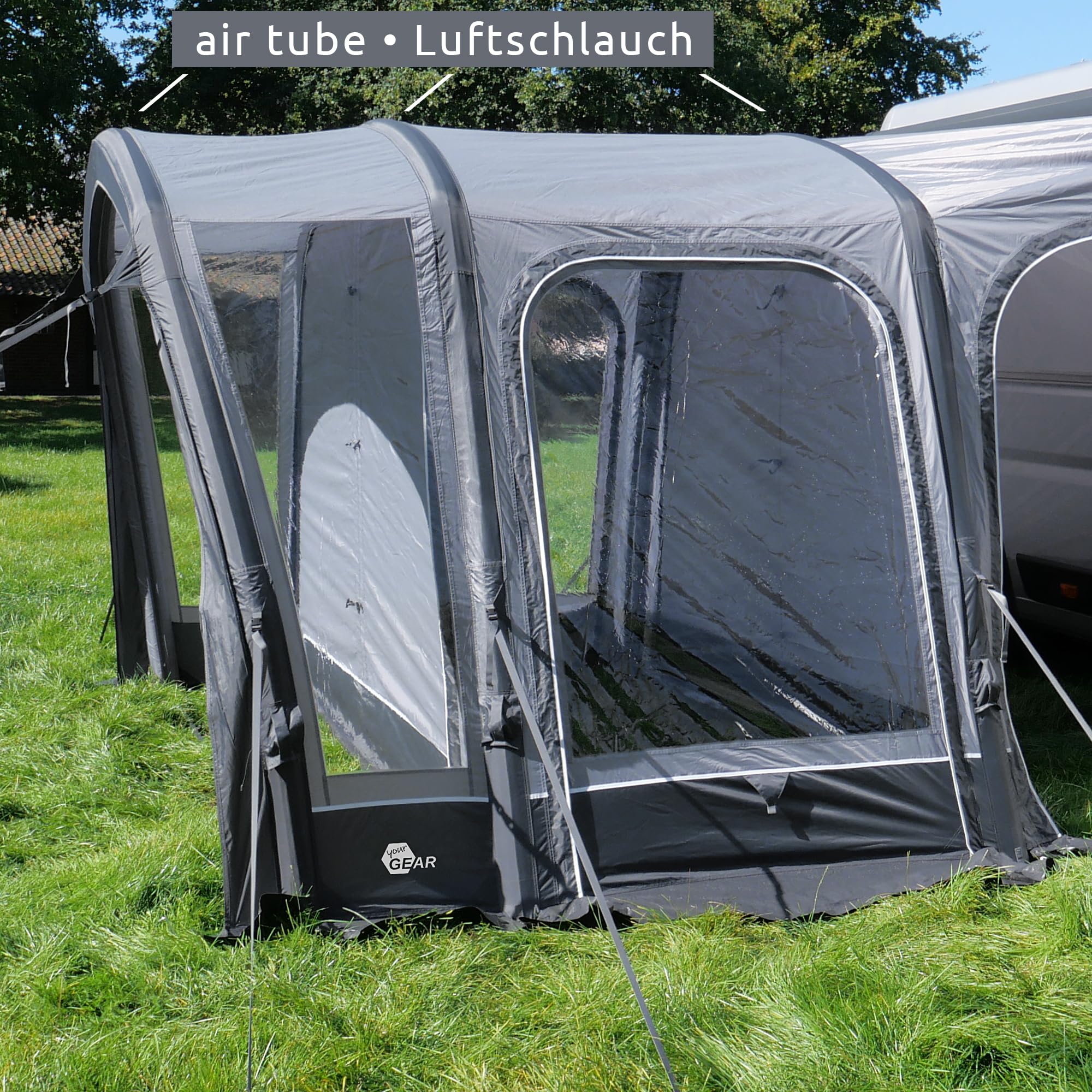 your GEAR Manarola Air Camper - aufblasbares Vorzelt 320 x 325 cm für Wohnmobil, Campingbus, Kastenwagen