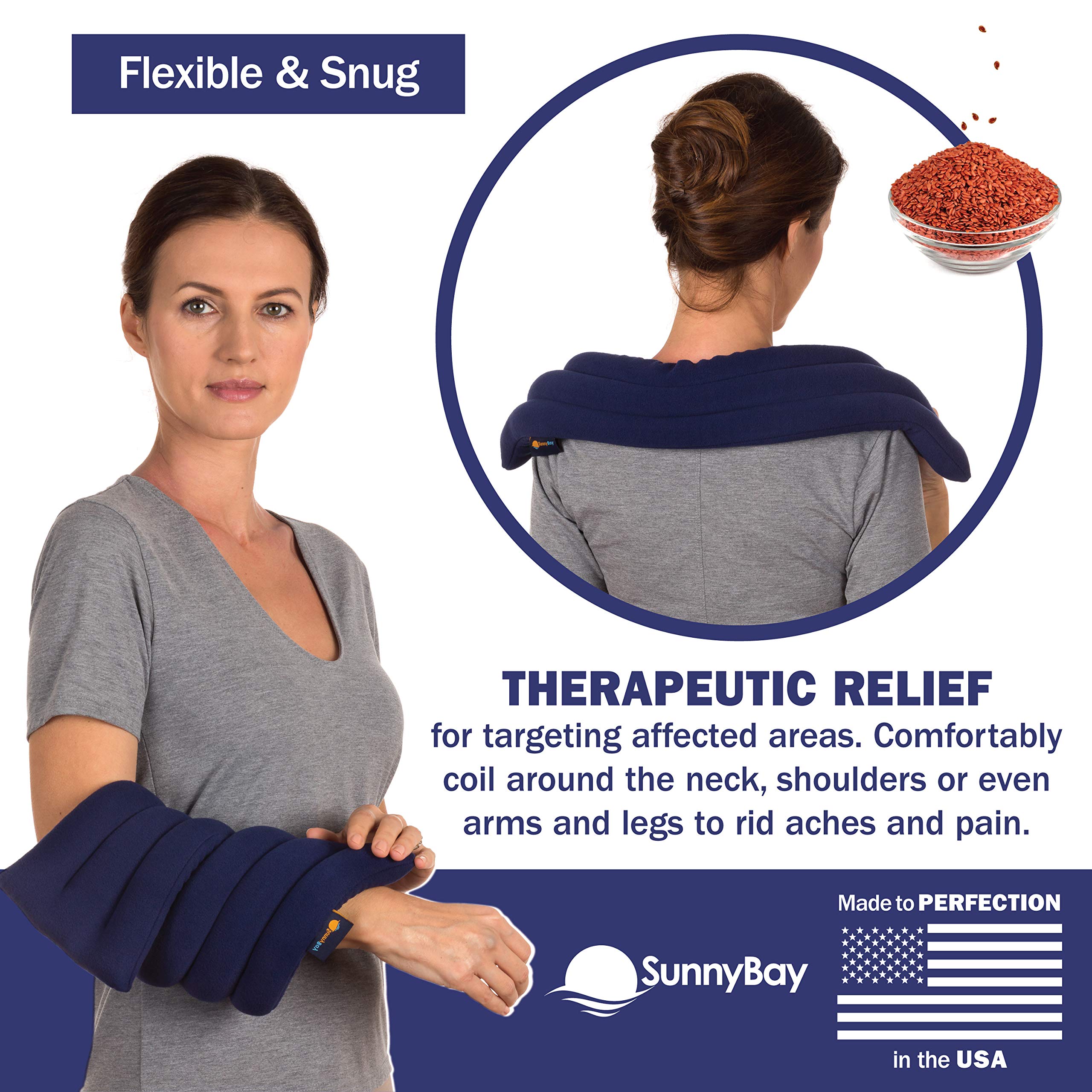 SunnyBay Bean Bag Heating Pad Microwavable Neck Warmer for Pain