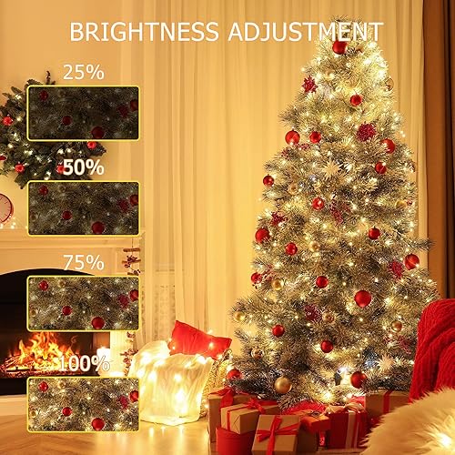 Miniatura 5 de Guirnalda de luces de Navidad para exteriores, 1000 LED de 344 pies con control remoto, fácil de moldear, impermeable, enchufable, luces de hadas