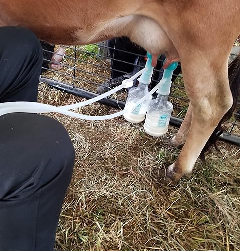 Miniatura 7 de Ordeñador eléctrico para cabras, vacas y ovejas. (acero inoxidable de 2.6 galones)