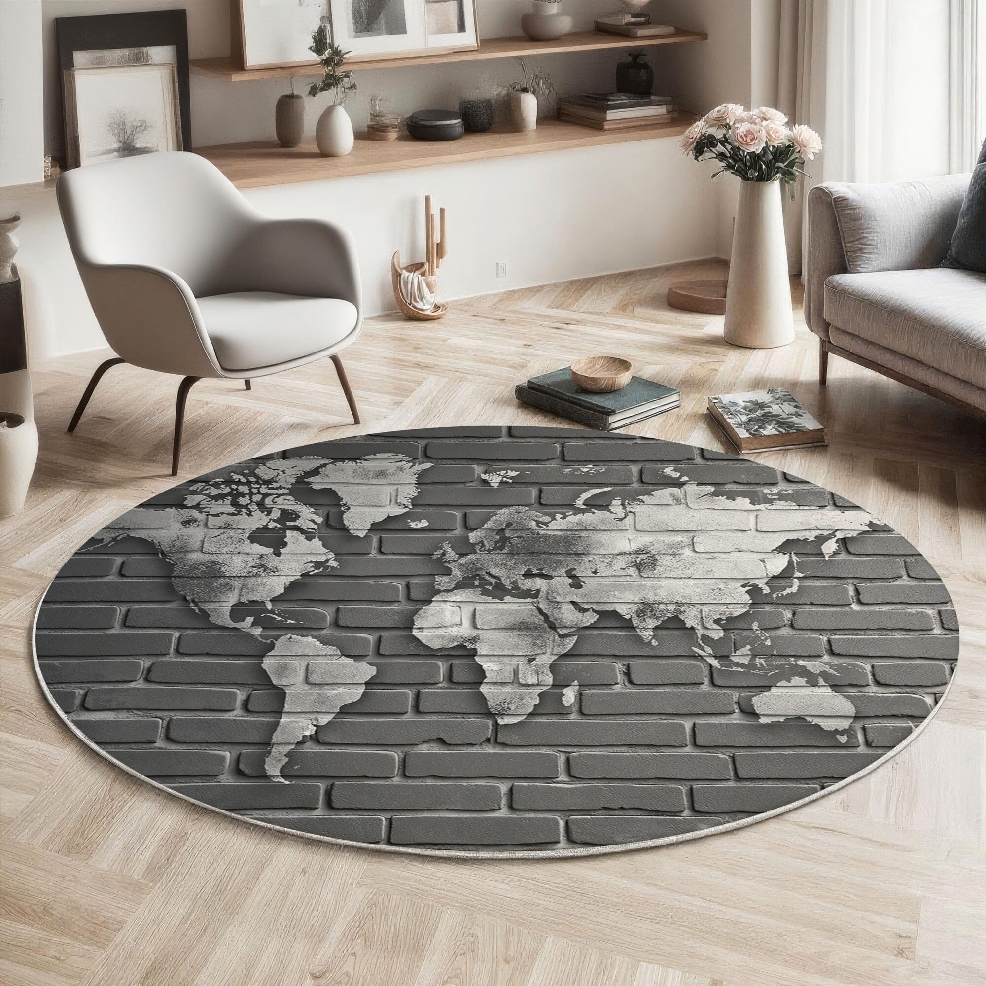 Tapis décoratif de style art industriel de 60cm pour réchauffer votre cuisine