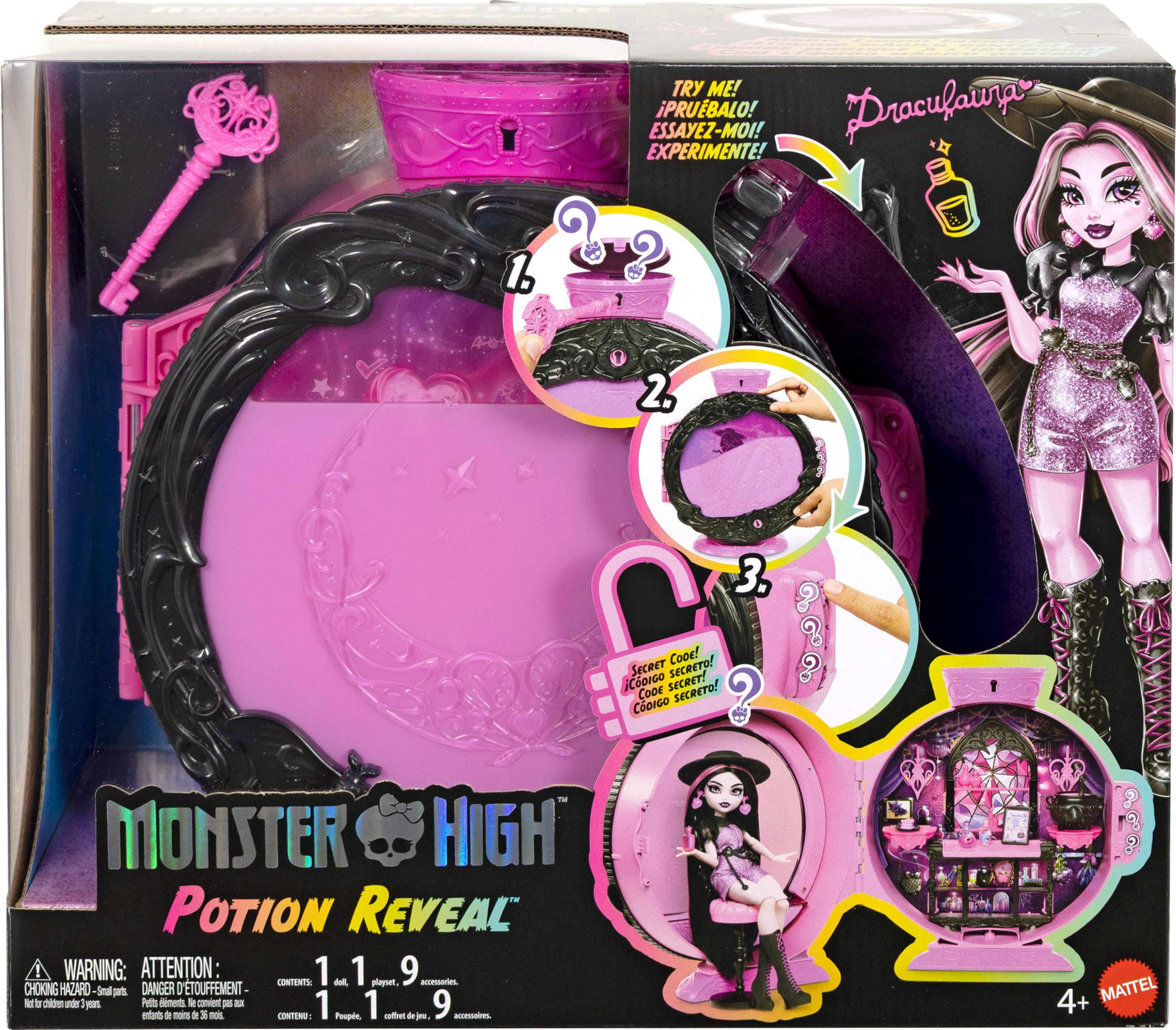 ​Monster High Potion Reveal Playset with Draculaura Doll