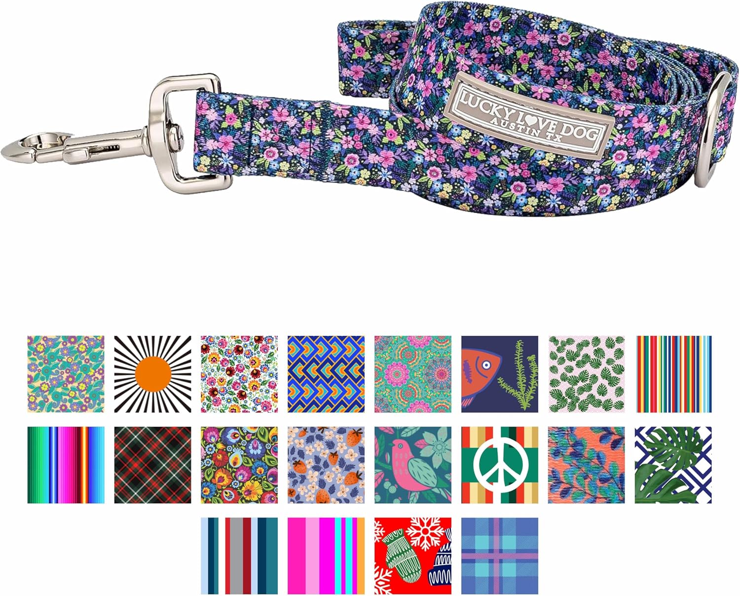 Lucky Love Dog Leash for Small Dogs Soft & Durable 5 ft – Primrose, Small image 2