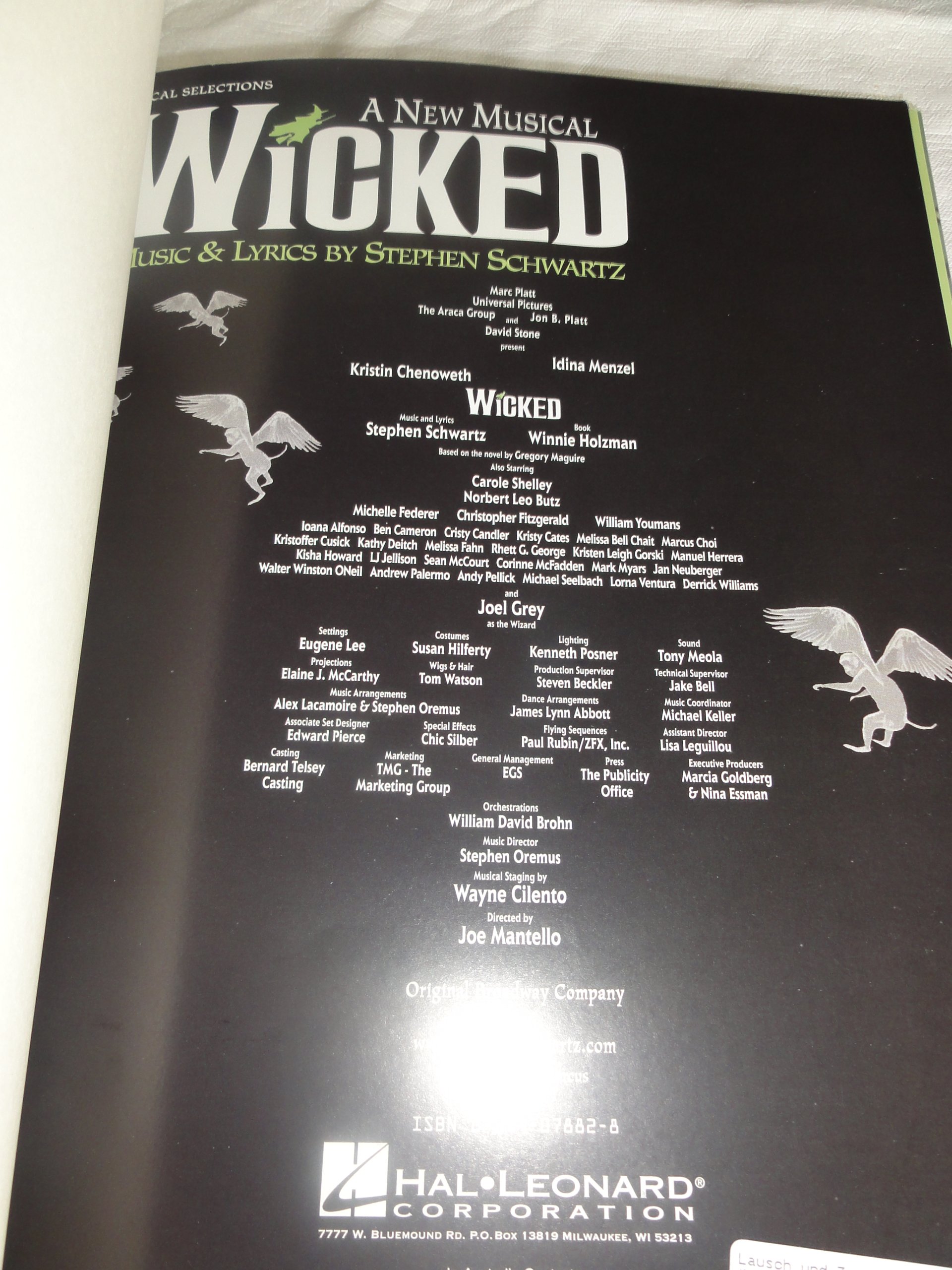 Wicked - Vocal Selections - Image 2