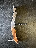 Vista 2 de Coutale Sommelier - Sacacorchos prémium para camareros de acero inoxidable de madera sintética, abridor de botellas de vino de doble palanca