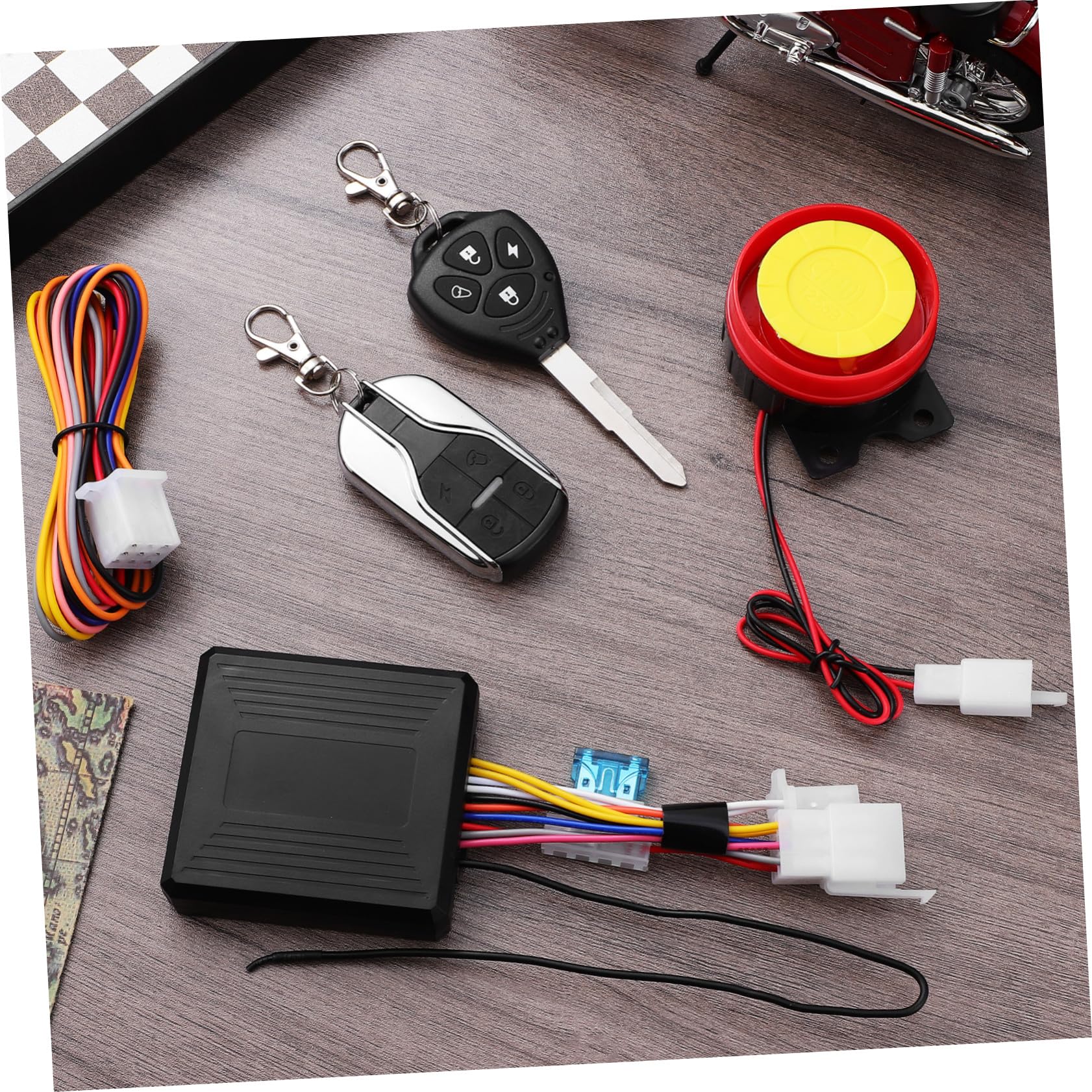 Allarme Antifurto per Moto con Avviamento Remoto 315mhz Abs | Antifurto per Moto con Telecomando, Funzione Low Power, Batteria Inclusa e Controller Remoto