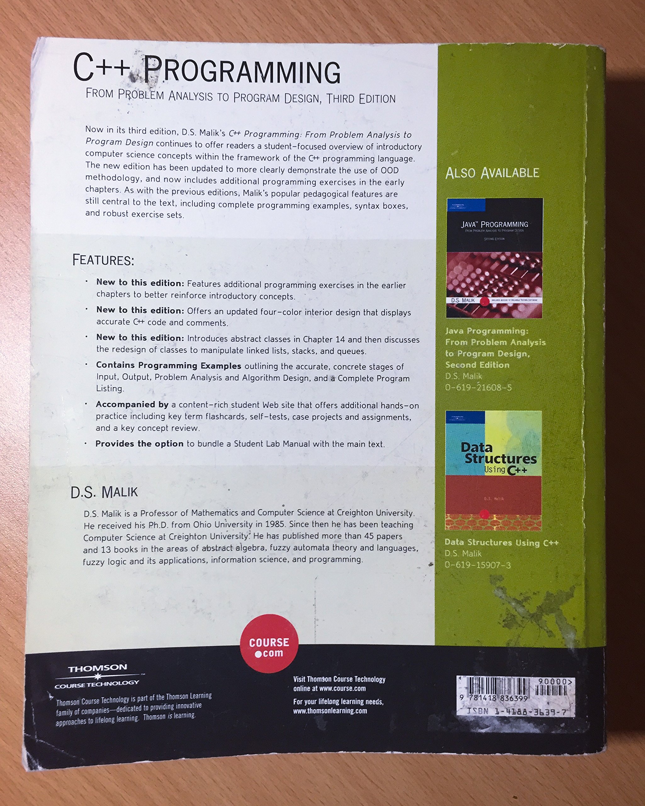 C++ Programming: From Problem Analysis to Program Design