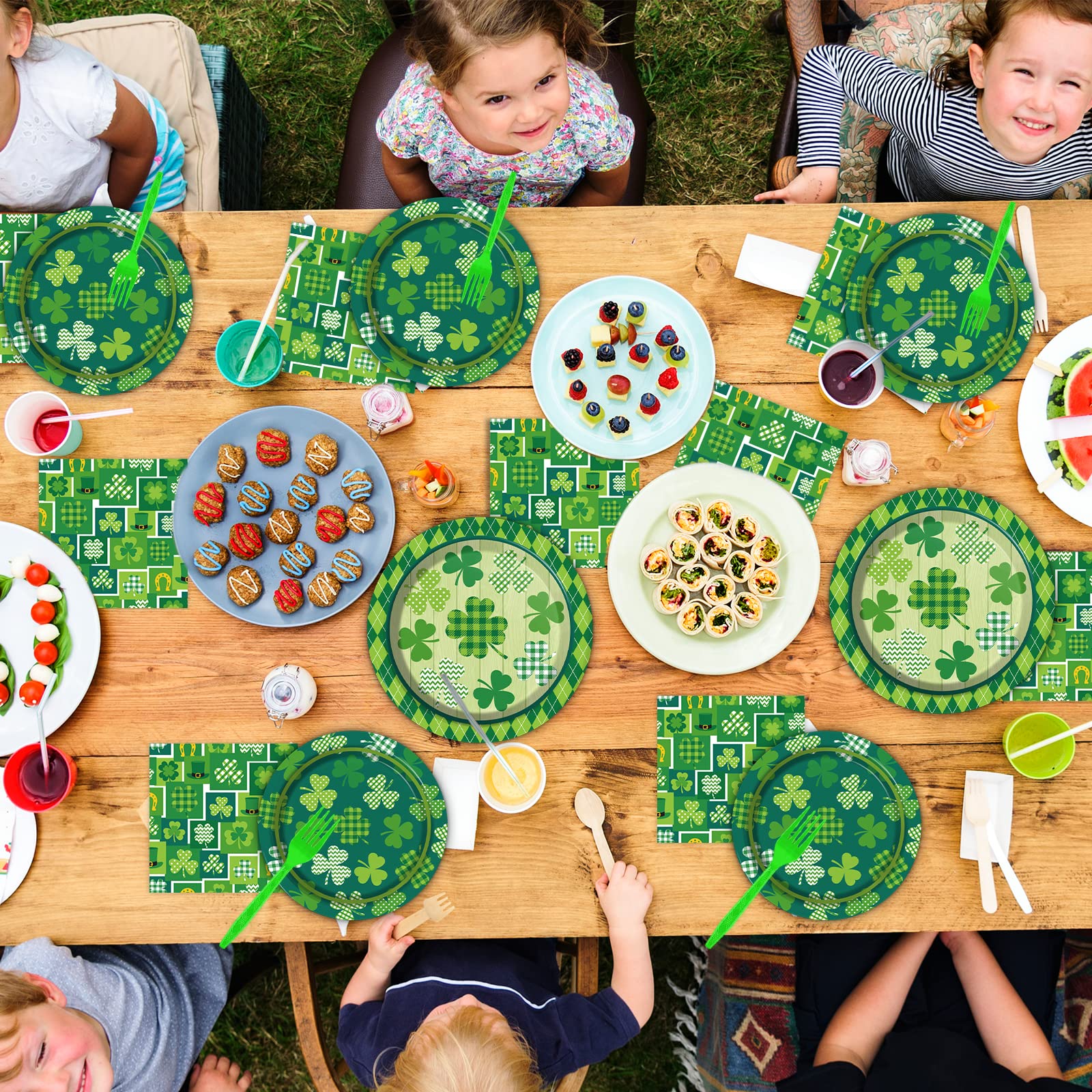 Lucky Clover St. Patrick's Day Luncheon Servetten (Pack van 16) - Feestelijk en levendig ontwerp voor uw feest - Perfect voor feesten en evenementen