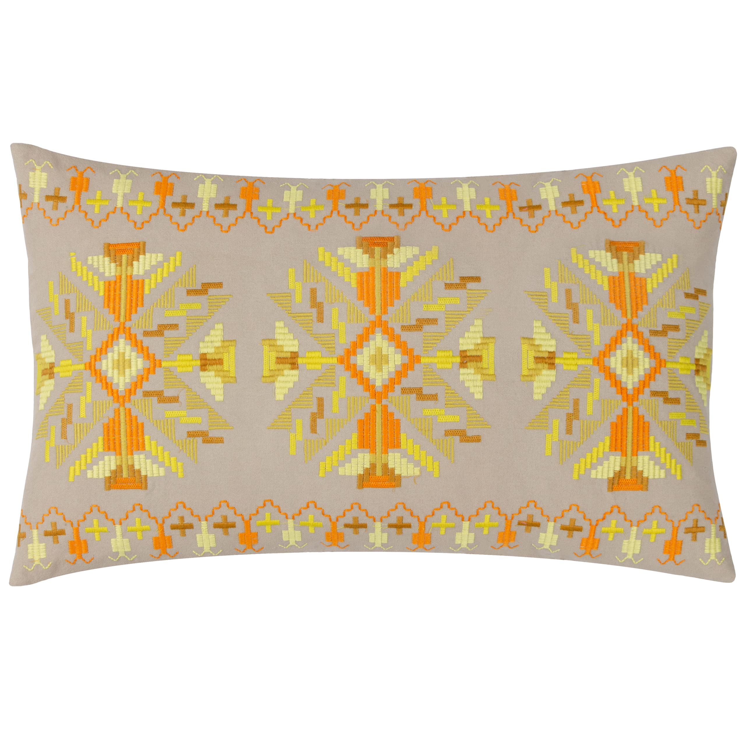 furn. Kalina Polyester Filled Cushion,Yellow,35 x 60cm