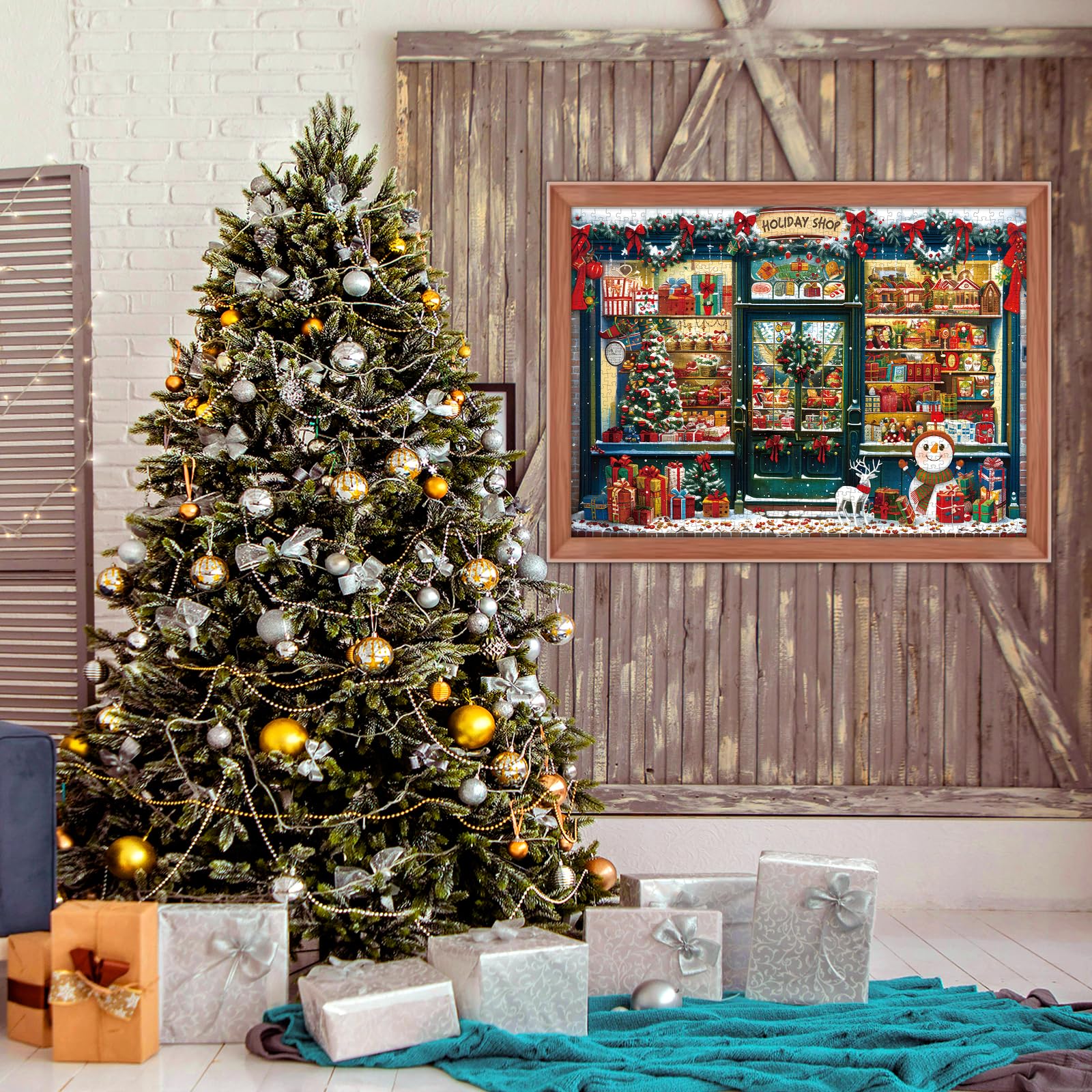 Lihome Calendario dell'Avvento puzzle per adulti 2024, 24 scatole calendario per conto alla rovescia di Natale, puzzle da 1008 pezzi, gioco di famiglia a Natale
