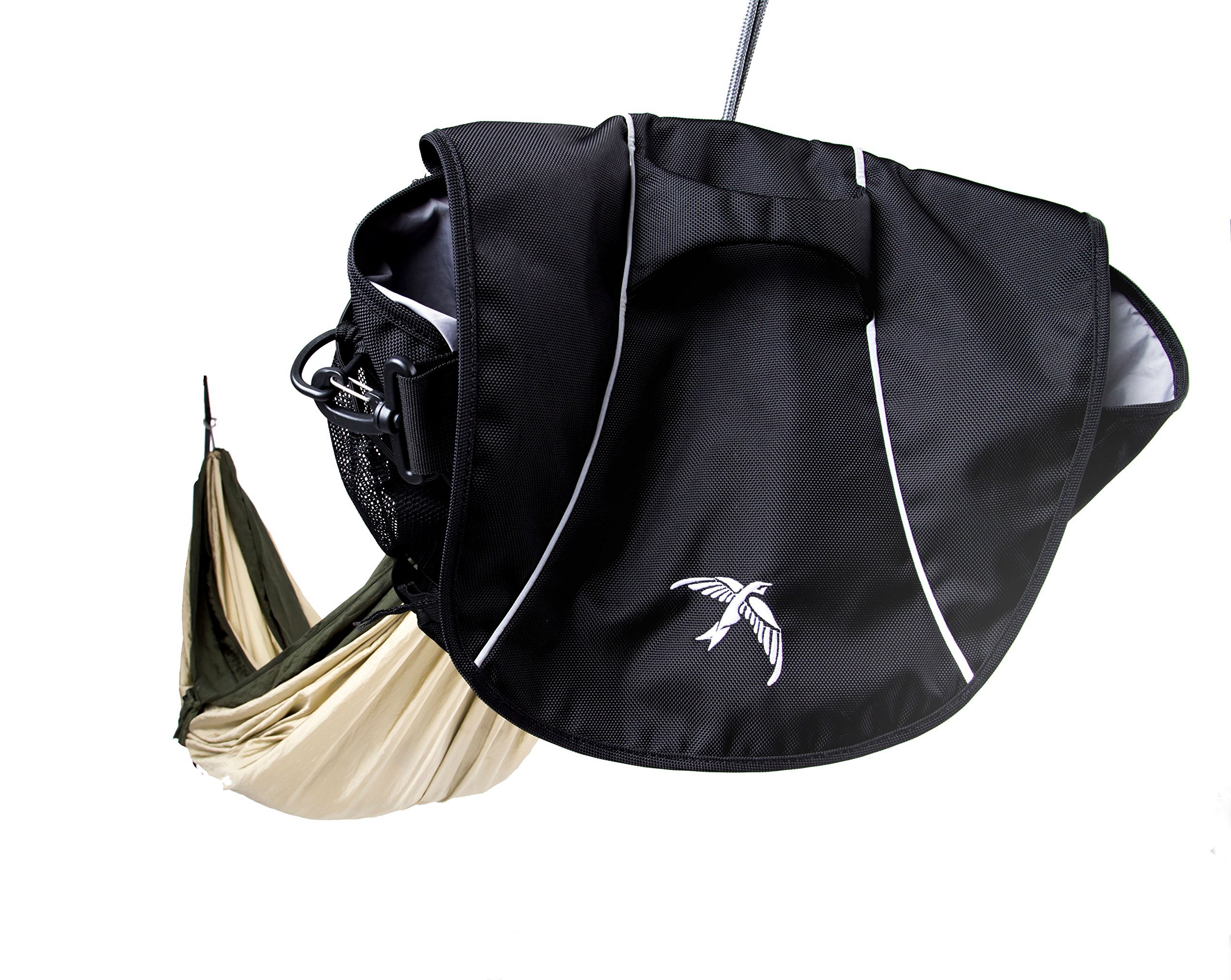 Swift Messenger Bag Hammock - Convenient Double Wide Camping & Travel, Built Into a Lightweight, Durable for Easy Carrying Gear Bag