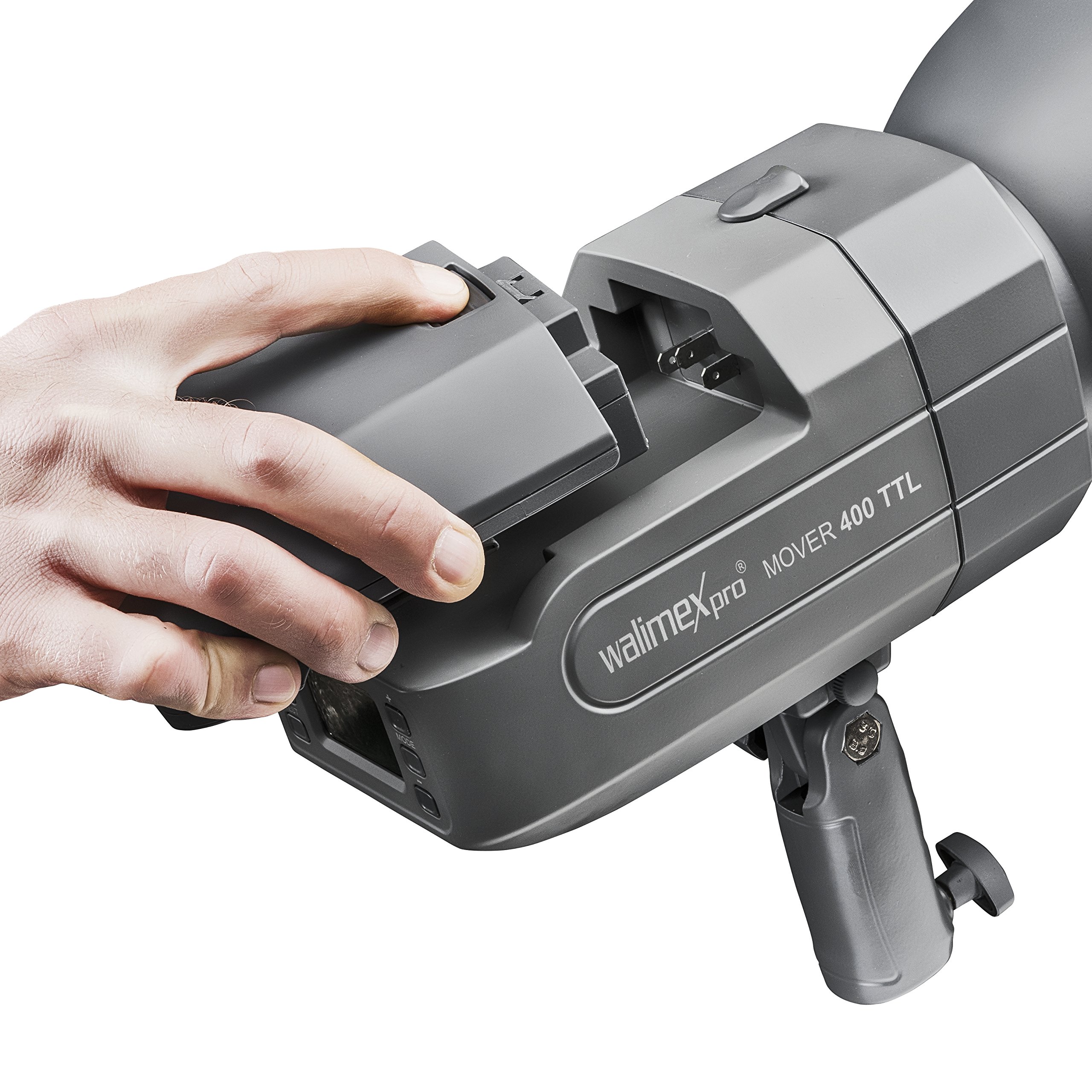 Walimex pro Mover 400 TTL Fotostudio-Blitzlicht 400 W 1/10000 s Schwarz, Grau - Fotostudio-Blitzlichter, Akkublitz Mover 400 TTL