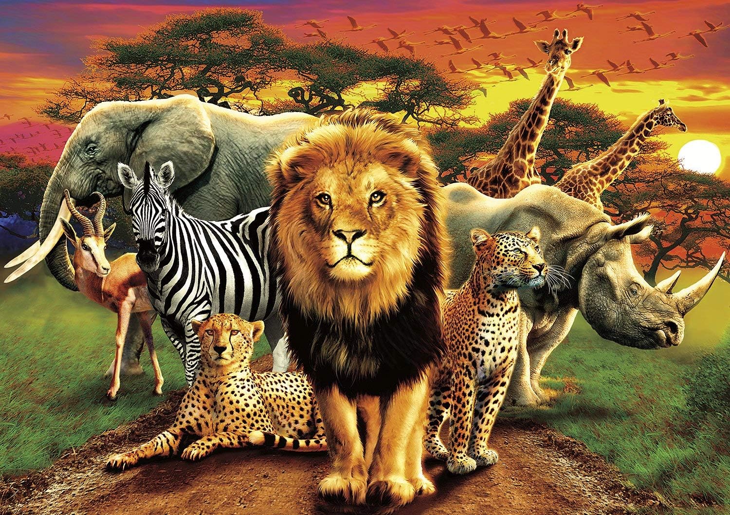 Buffalo Games - African Beasts - 500 Piece Jigsaw Puzzle