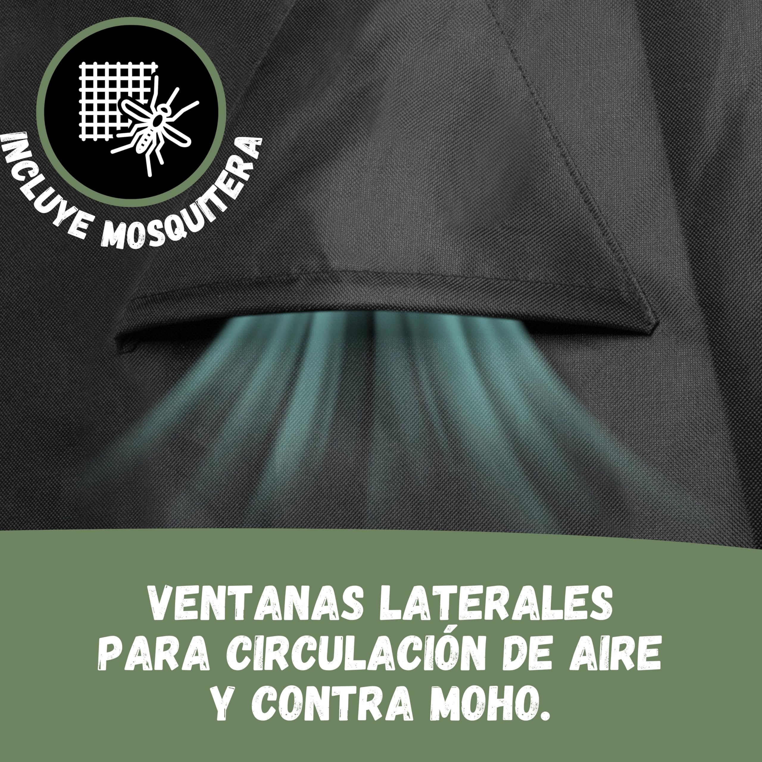 Funda protectora para silla de playa resistente al invierno de tejido Oxford 600D resistente al agua y a los rayos UV, 135 cm de ancho