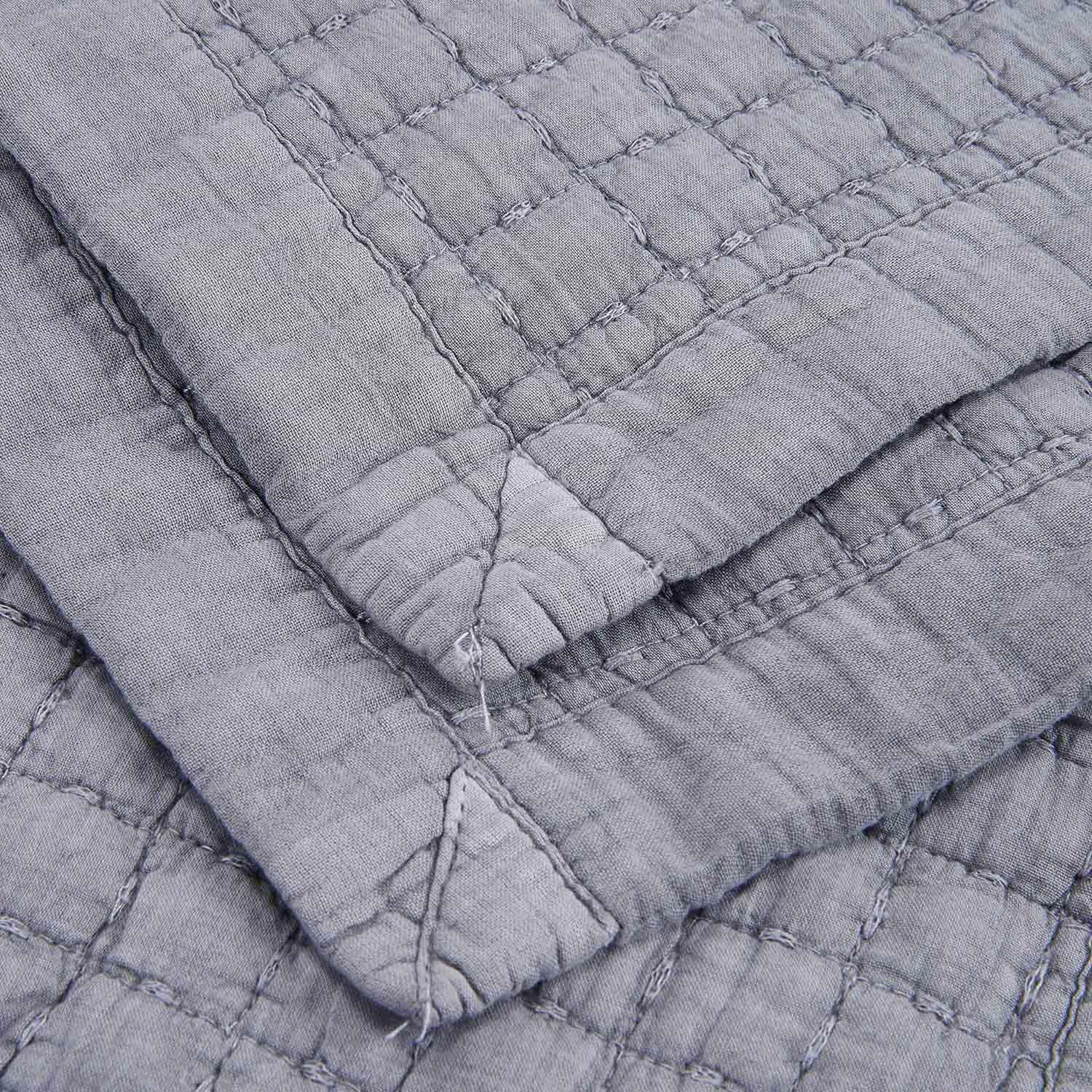 Bеѕt Rеvіеw Antique Chic Reversible Quilted Throw Blankets 79 x 91 Gray