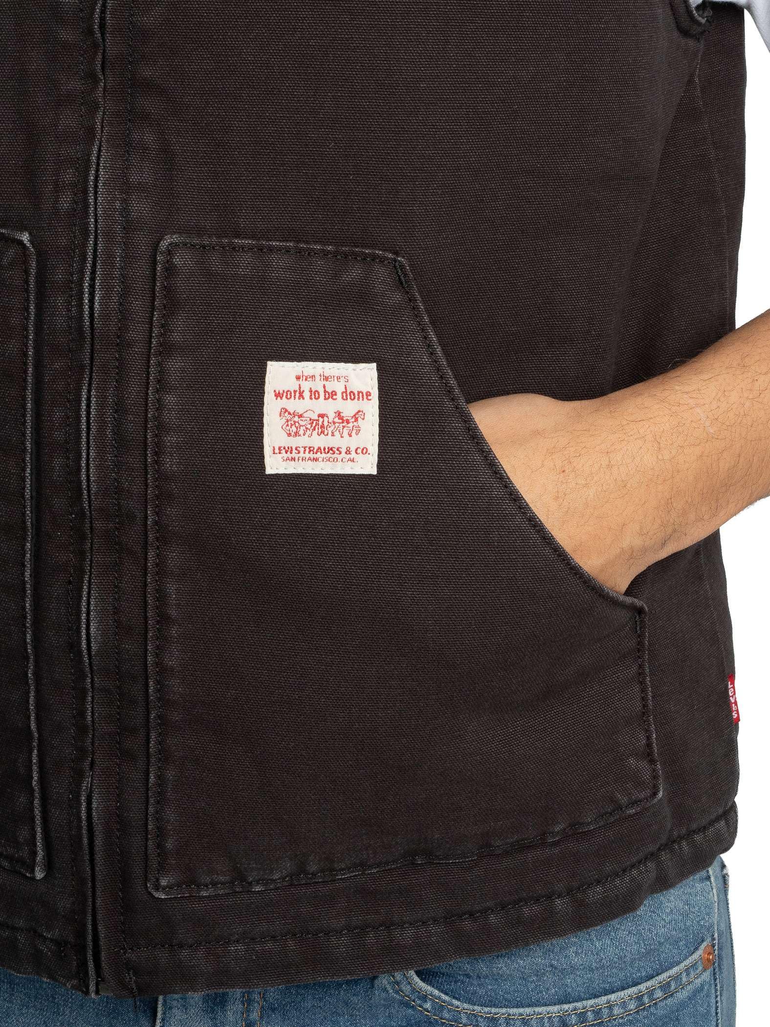 Levi's Męski Kamizelka Sansome, Meteorite, M